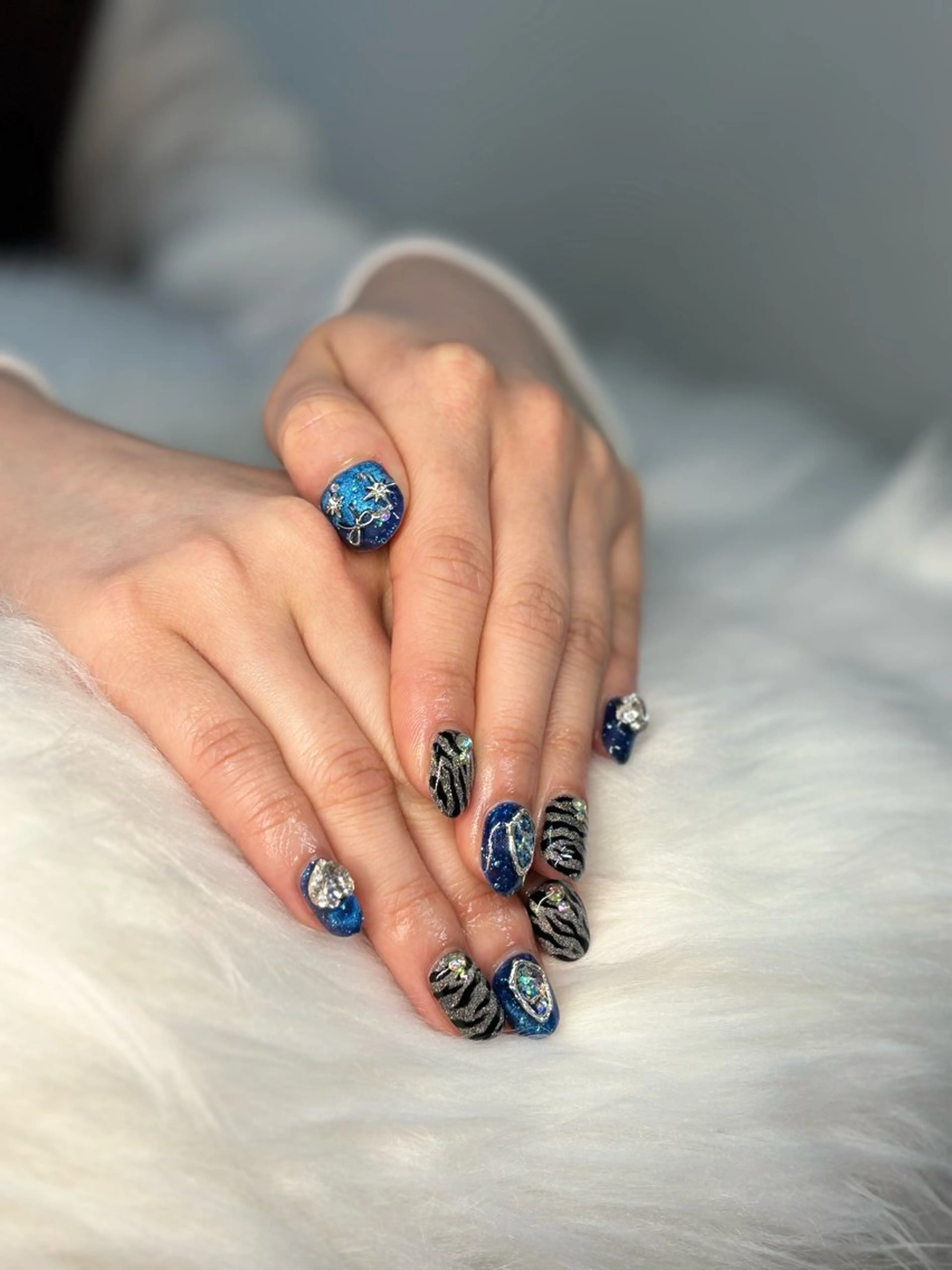 ネイル アニマル柄 ハンドネイル Re:am AYUのネイルデザイン