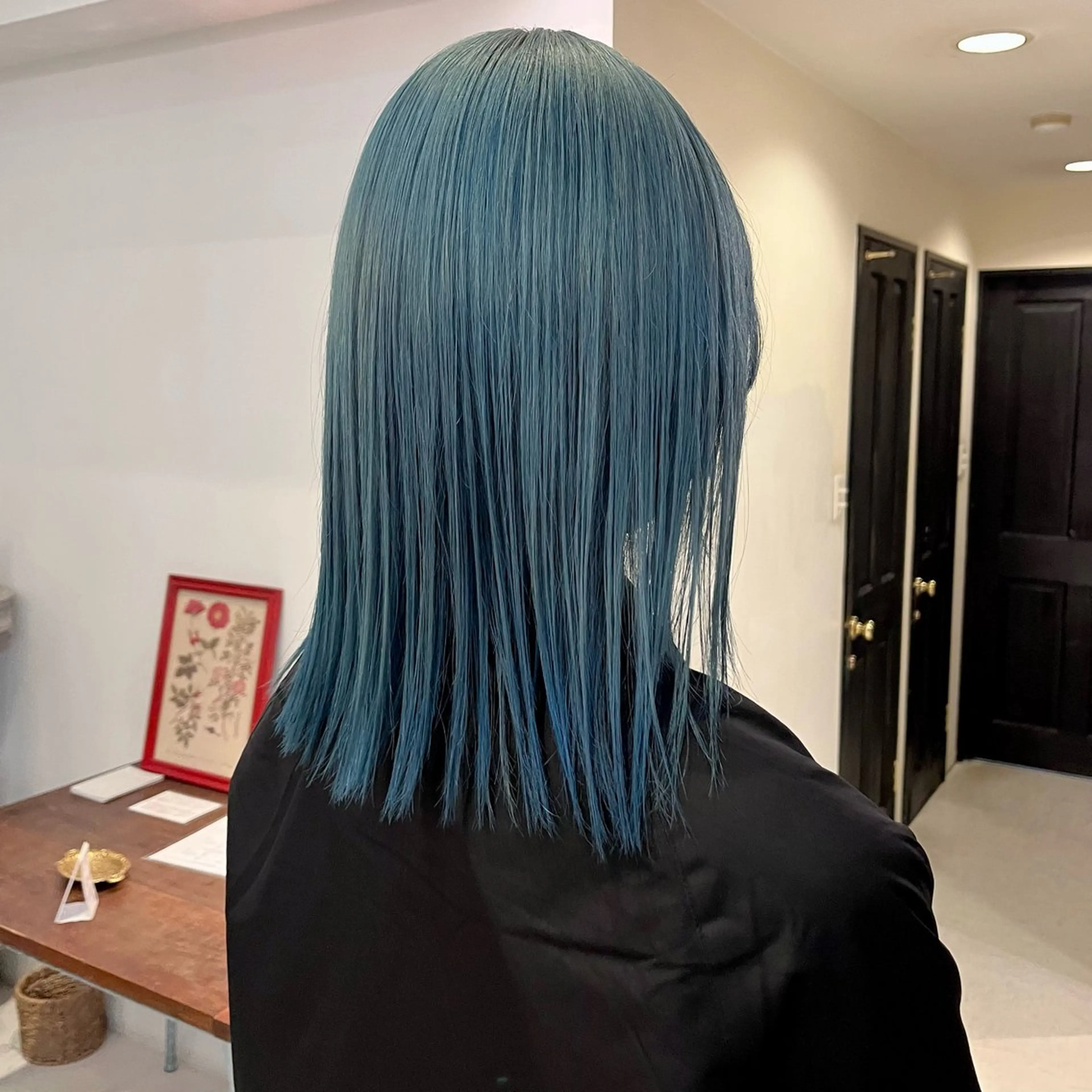 ミディアム カラー ブルーカラー カット ヘアカラー トリートメント 【中村公園】小山 蒼生のヘアスタイル