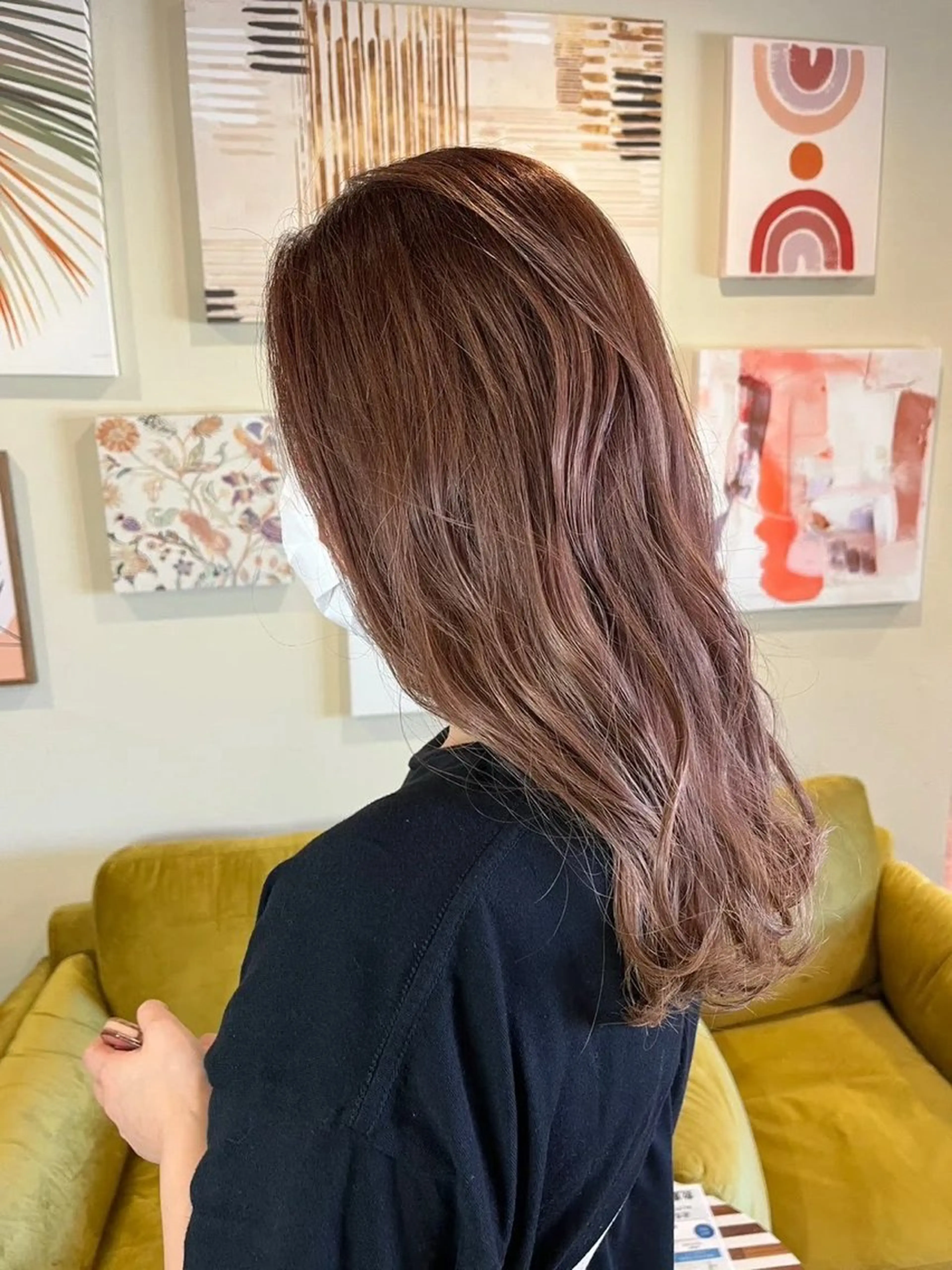 ロング カラー 栞南🌼/艶カラー/ 髪質改善/ナチュラルのヘアスタイル