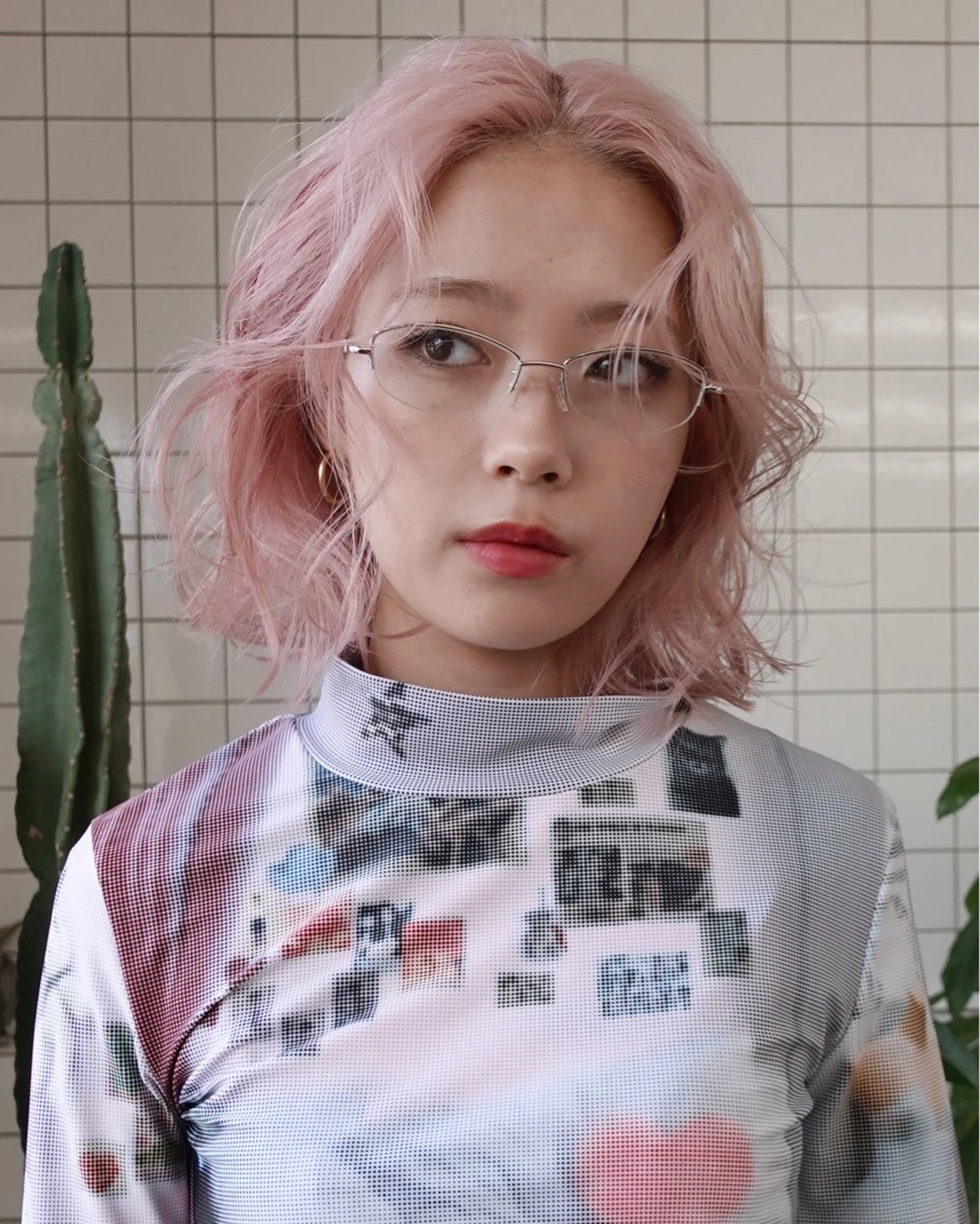 ミディアム カラー ブリーチ ブロンド ケアブリーチ 透明感カラー ダブルカラー レイヤー専門家 ダブルカラー修のヘアスタイル