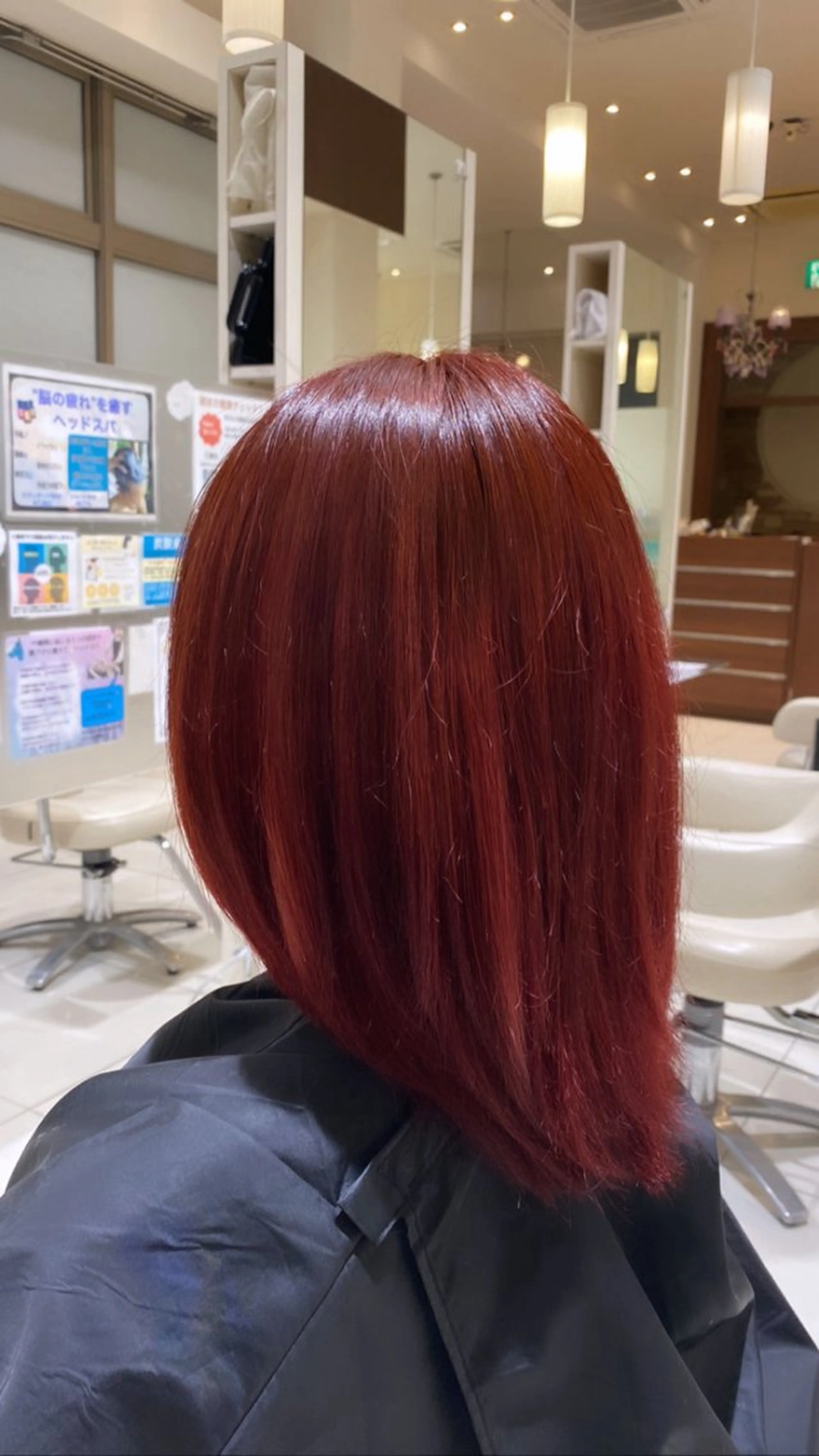 ミディアム カラー 黒髪 ヘアカラー メンズパーマ特化 福岡正真のヘアスタイル