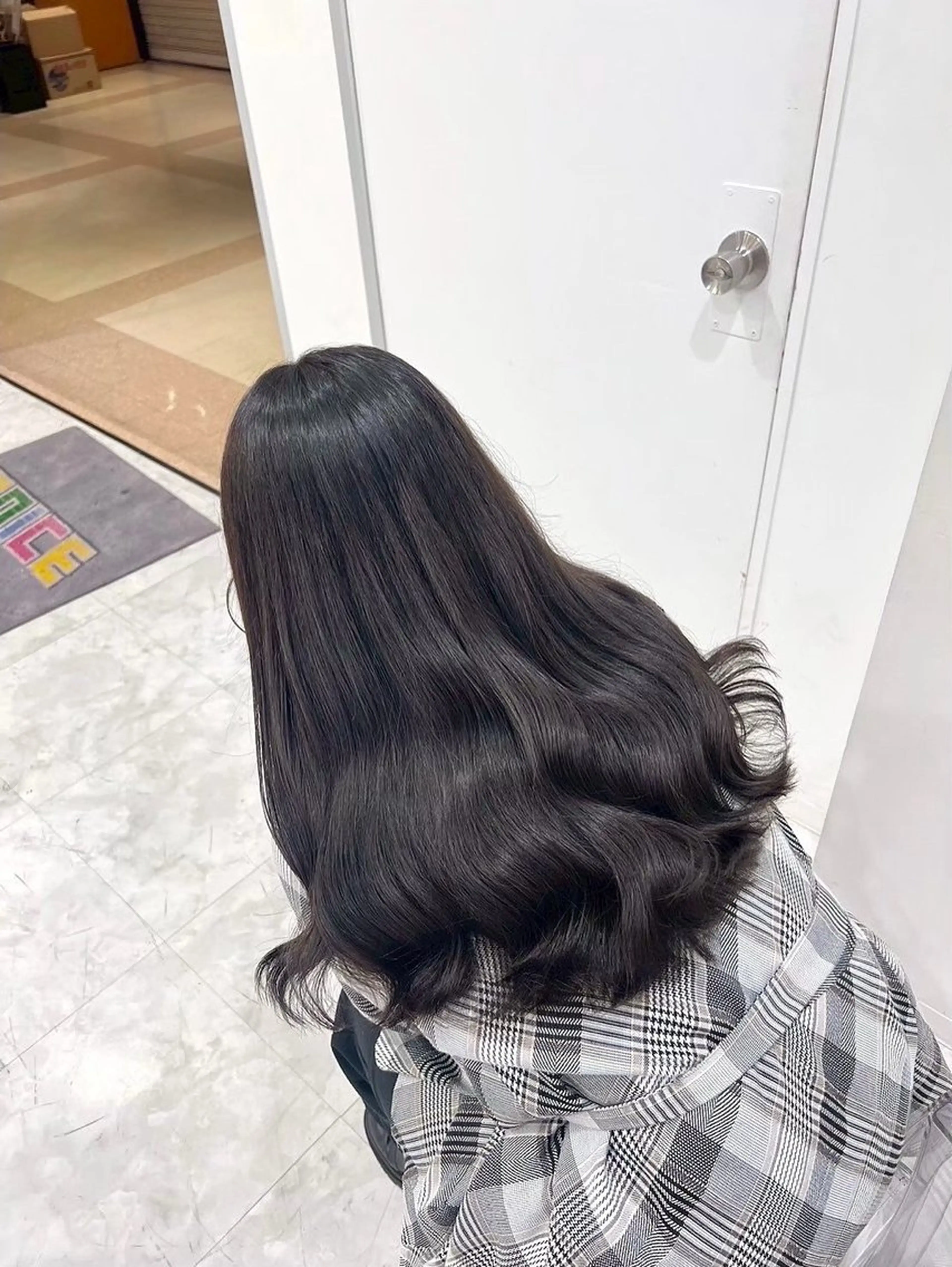 ロング カラー ヘアカラー トリートメント ヘッドスパ y2k✩︎⡱レイヤー ウルフ/オリーブ🍀のヘアスタイル