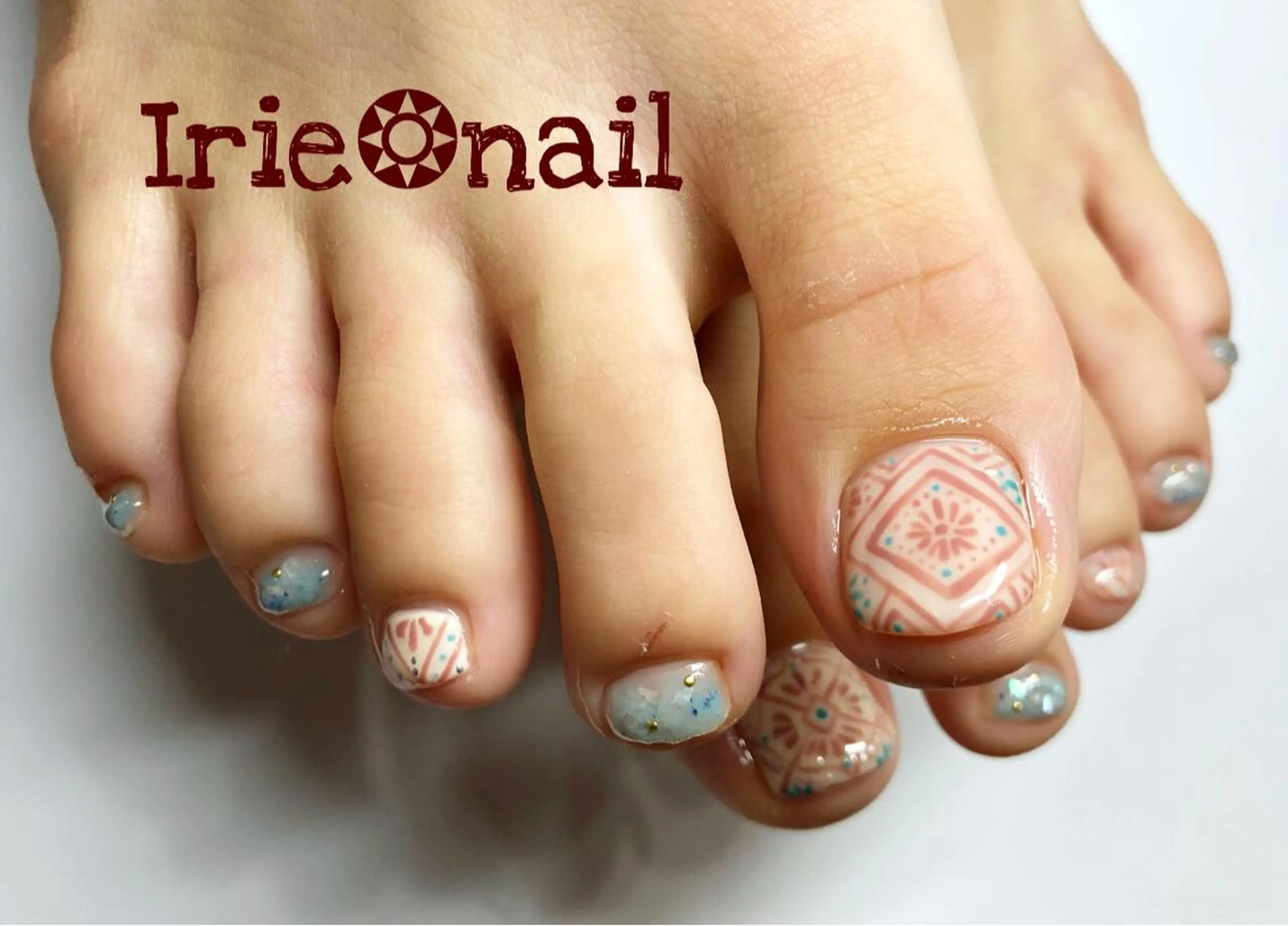 ネイル フットネイル 與儀 知佳のネイルデザイン