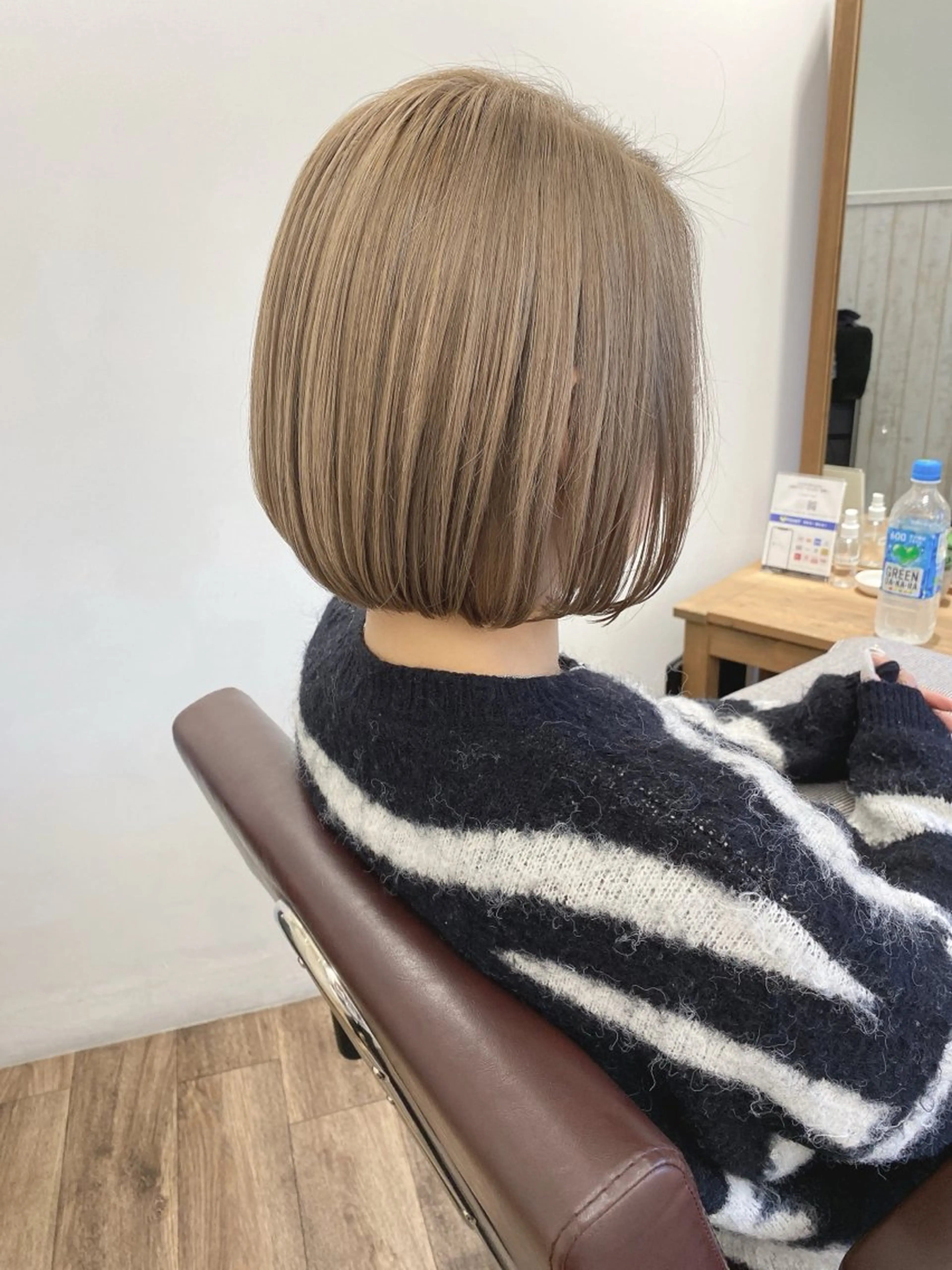 ミディアム カラー ベージュカラー ブリーチ ハイライト⭐️上野 高広のヘアスタイル