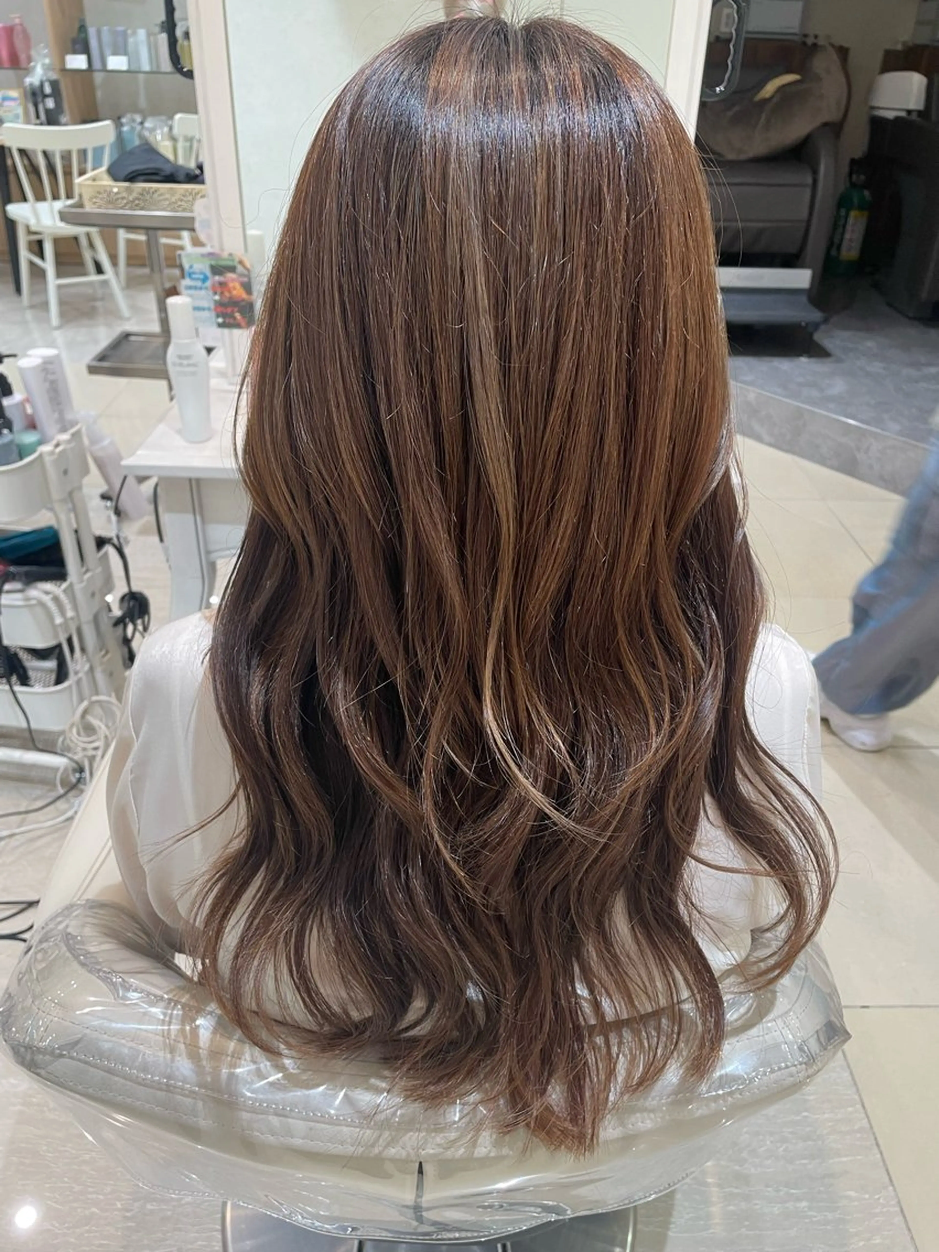 ロング ヘアカラー レイヤー×ハイライト 🌷RINA🌷のヘアスタイル