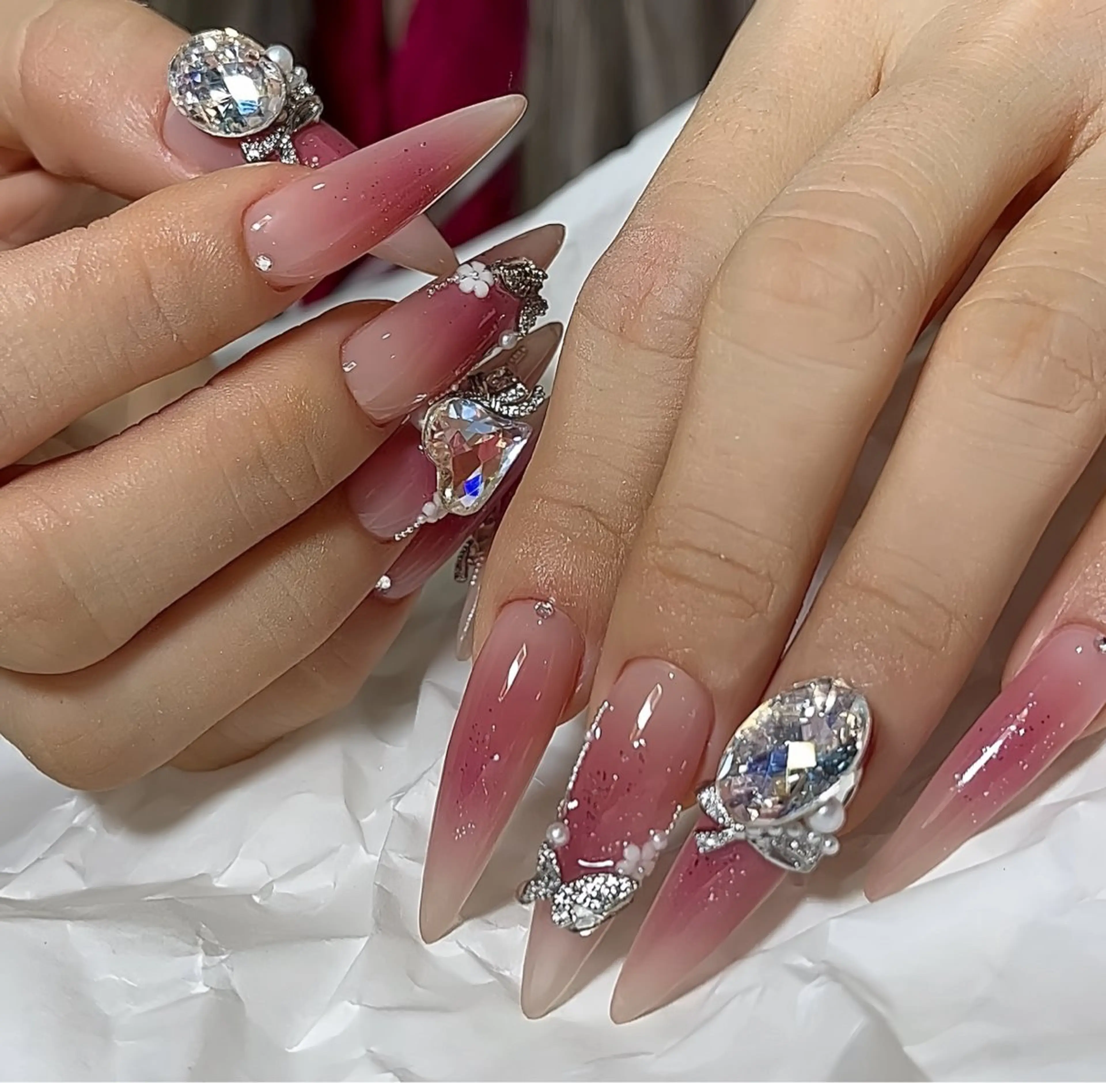 ネイル アートネイル フレンチネイル ジェルネイル 韓国ネイル ミラーネイル Rin Nail 新大久保店のネイルデザイン