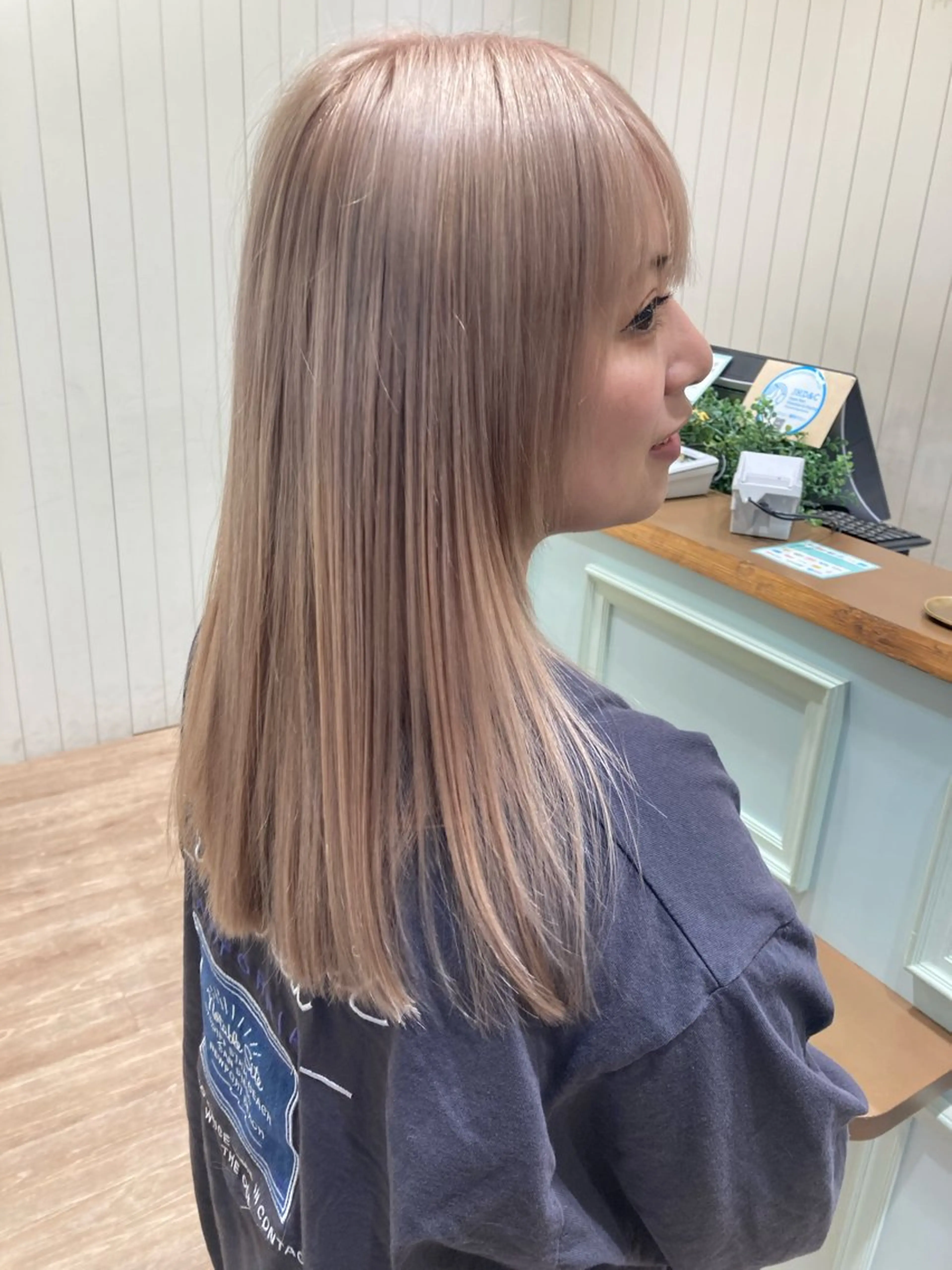 カラー ブリーチ ケアブリーチ ハイトーンカラー 学生 ヘアカラー むらたみずき /大宮ボブ、ショートのヘアスタイル