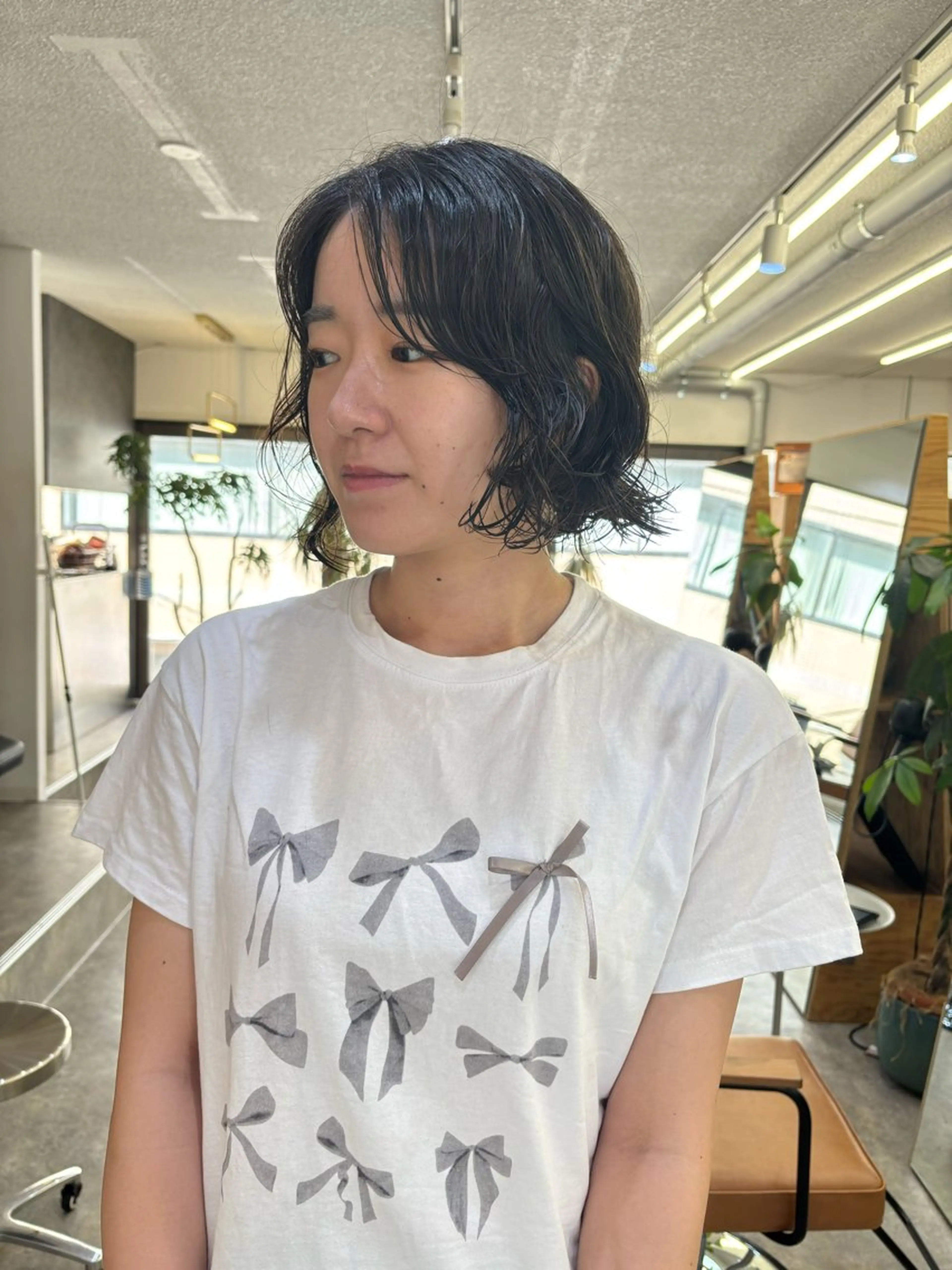 ミディアム パーマ sakura🌸 レイヤー/韓国ヘアのヘアスタイル