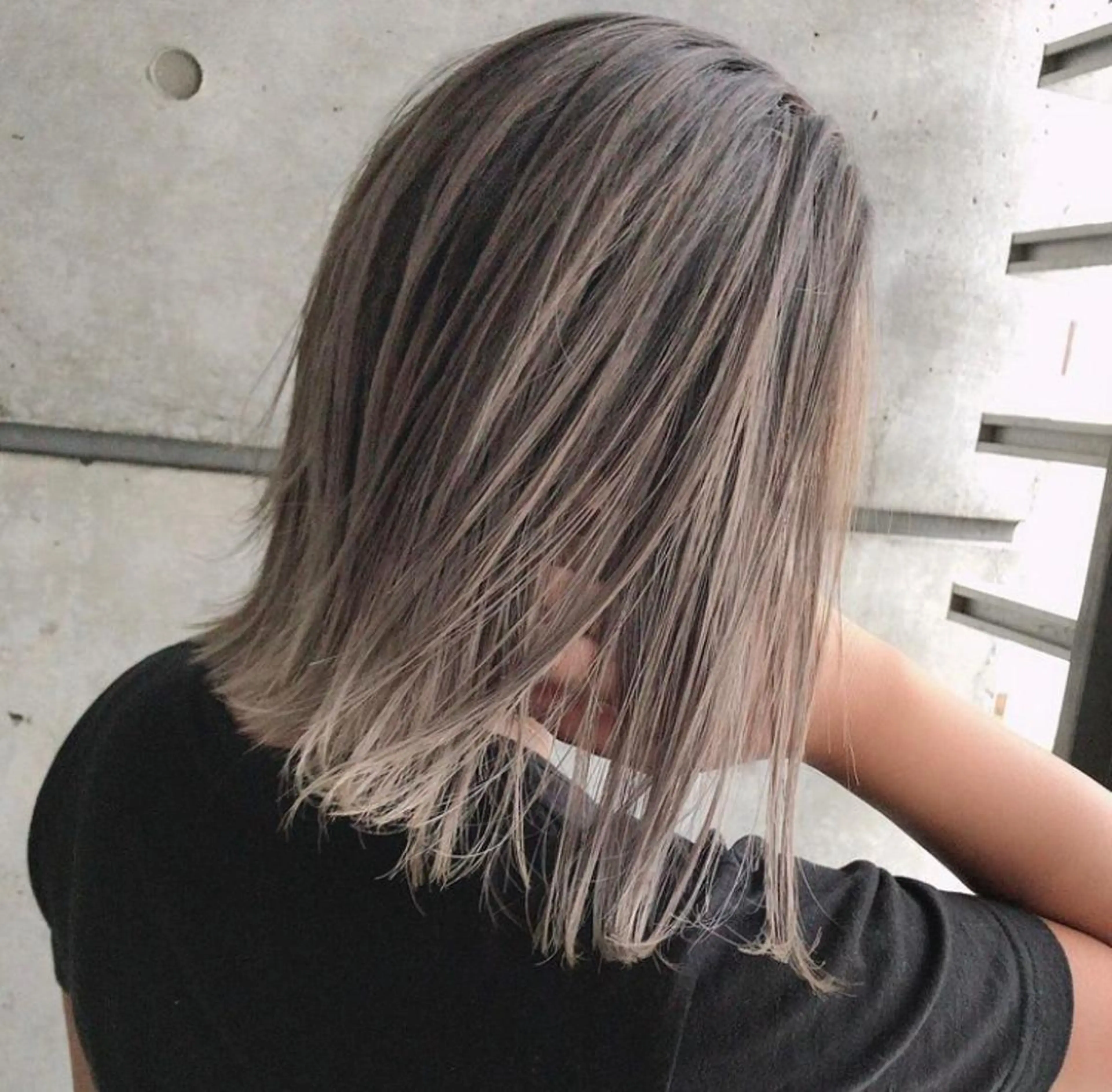 ミディアム カラー ヘアカラー 最高級シールエクステ 💜Fave/あかねのヘアスタイル