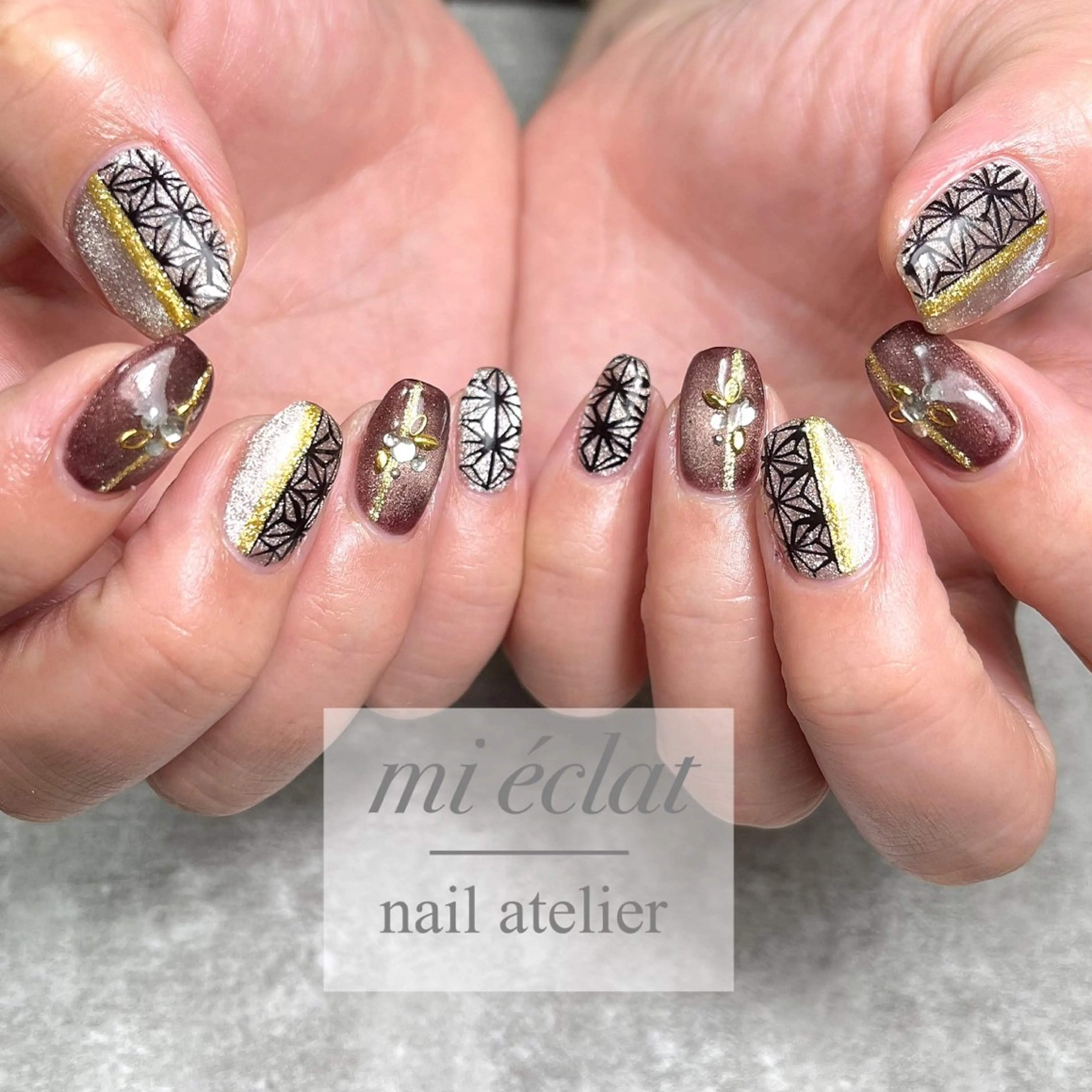 ネイル アートネイル ニュアンスネイル mi éclat ミ　エクラのネイルデザイン