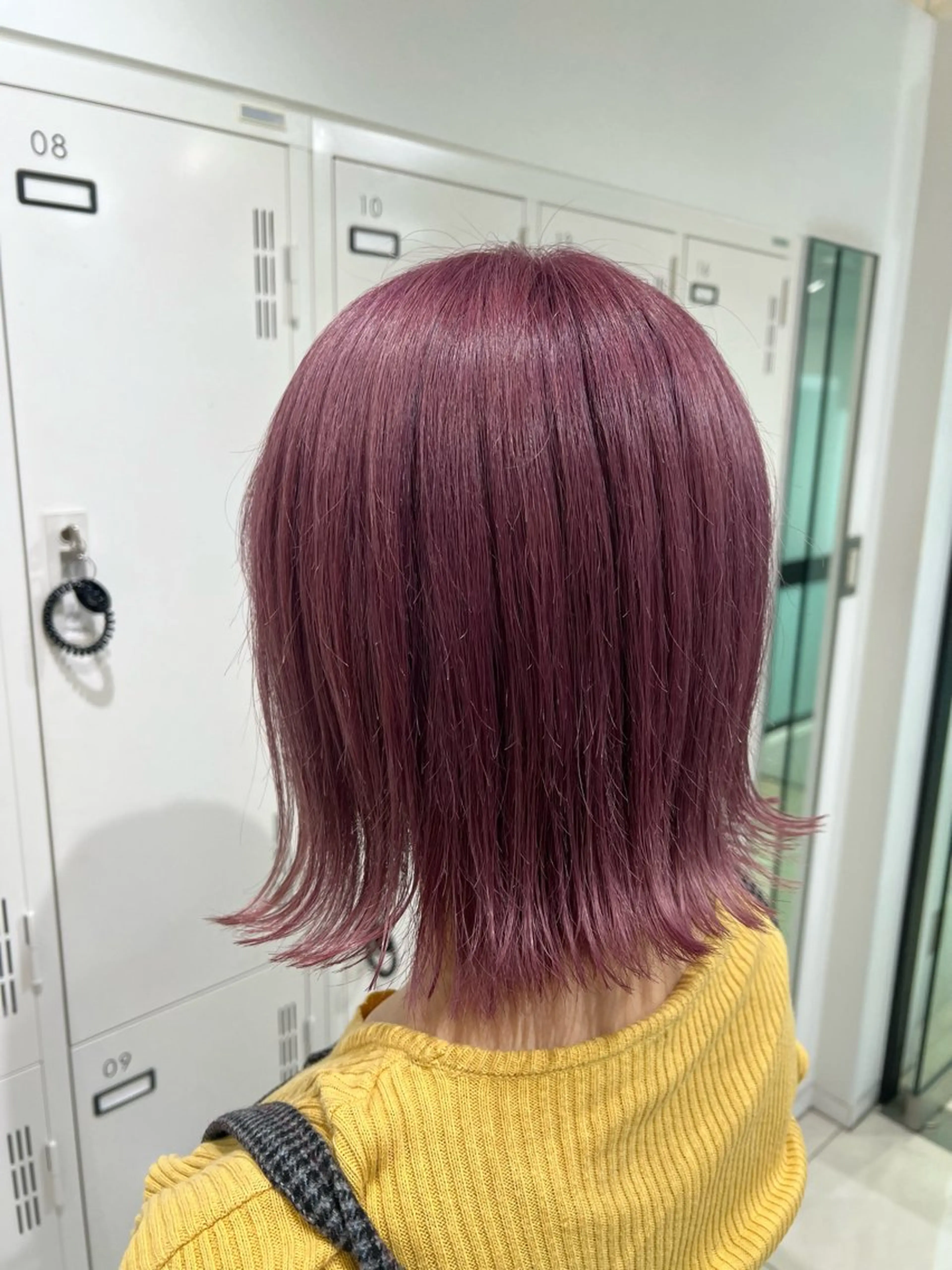 ミディアム カラー ブリーチ ハイトーンカラー イルミナカラー ピンクカラー ヘアカラー トリートメント 【暖色カラー特化】 中山由梨のヘアスタイル