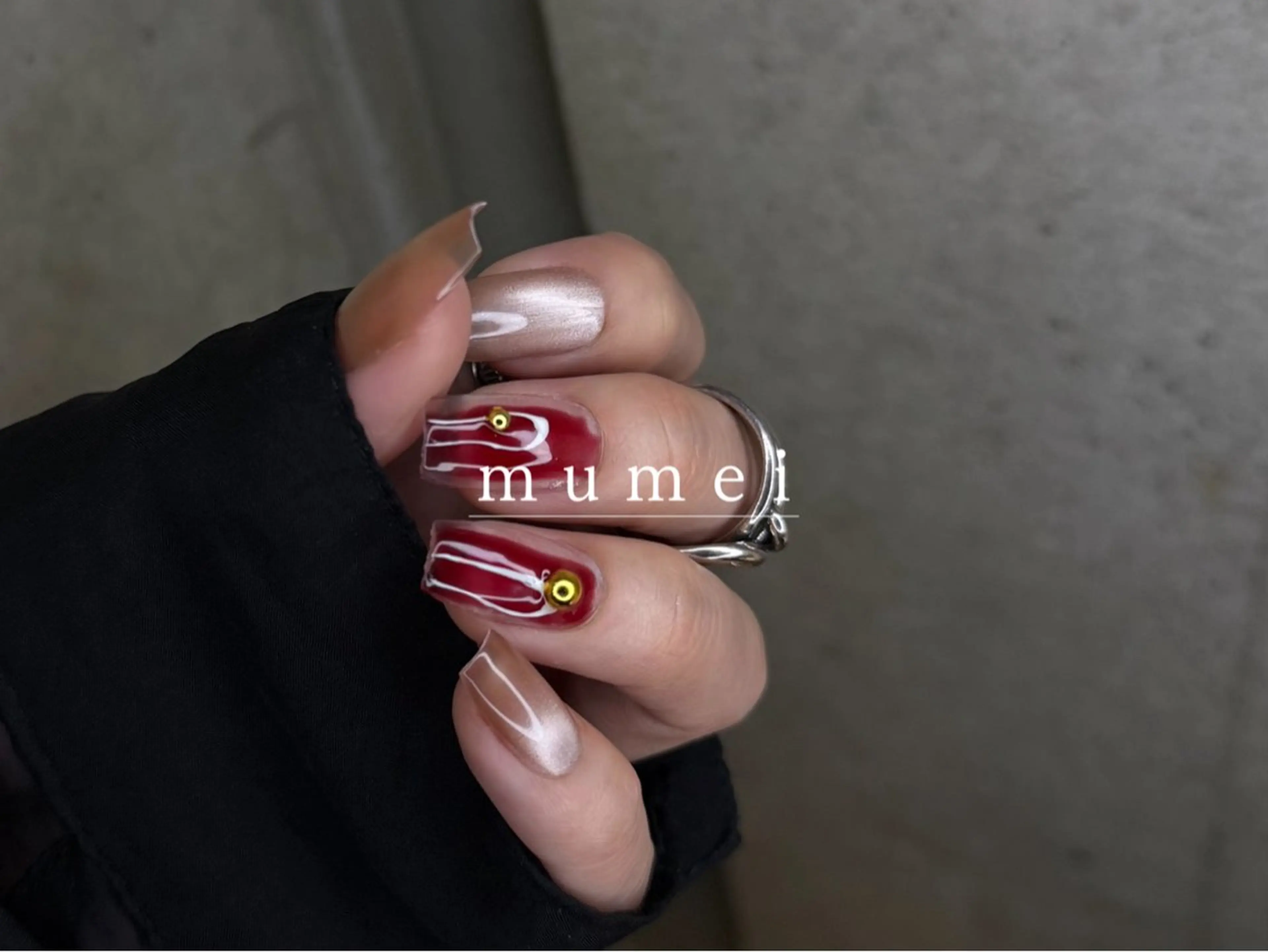 ネイル マグネットネイル ハンドネイル mumei _ NATSUMIのネイルデザイン