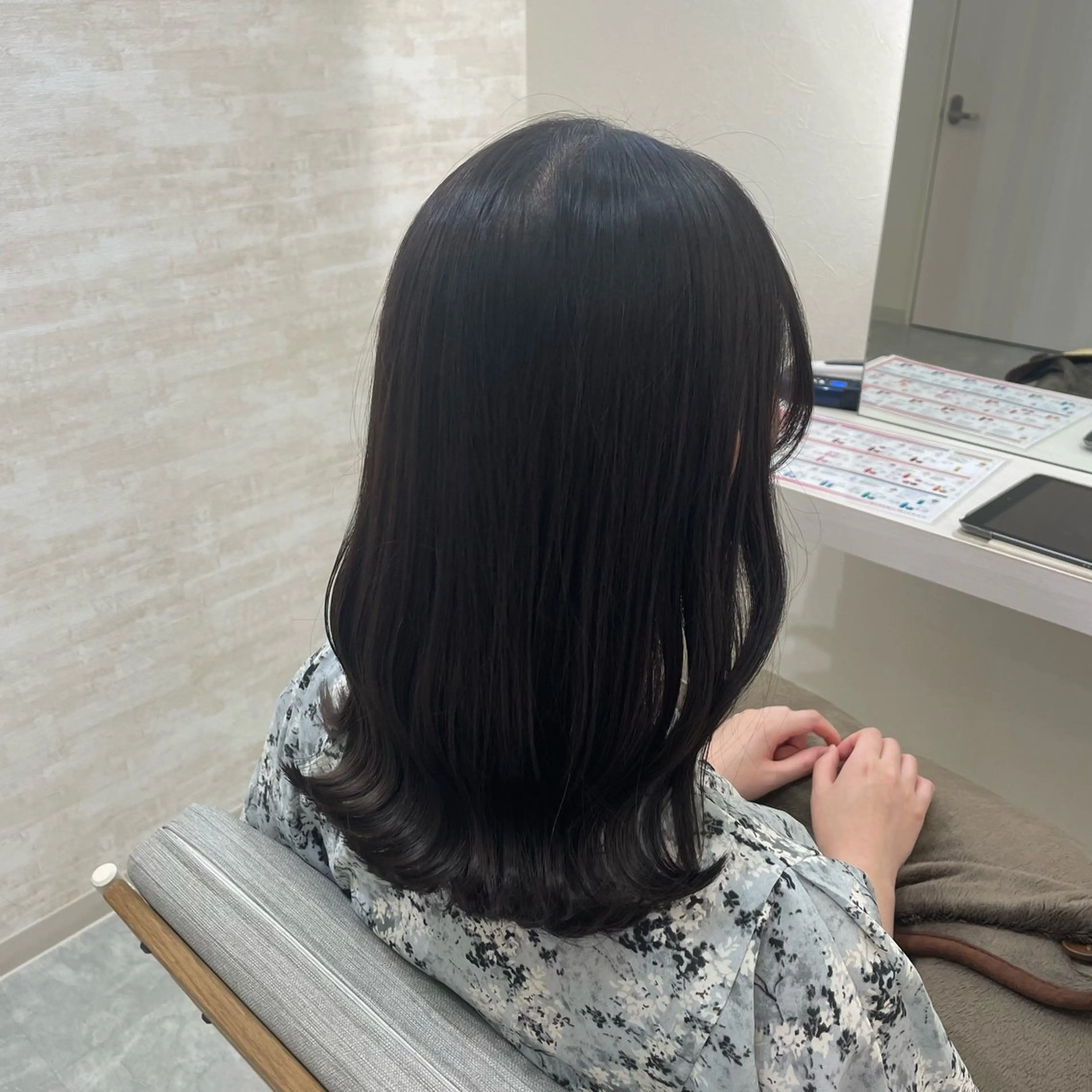 ミディアム カラー 髪質改善&ヘアケア /菊池琉那のヘアスタイル