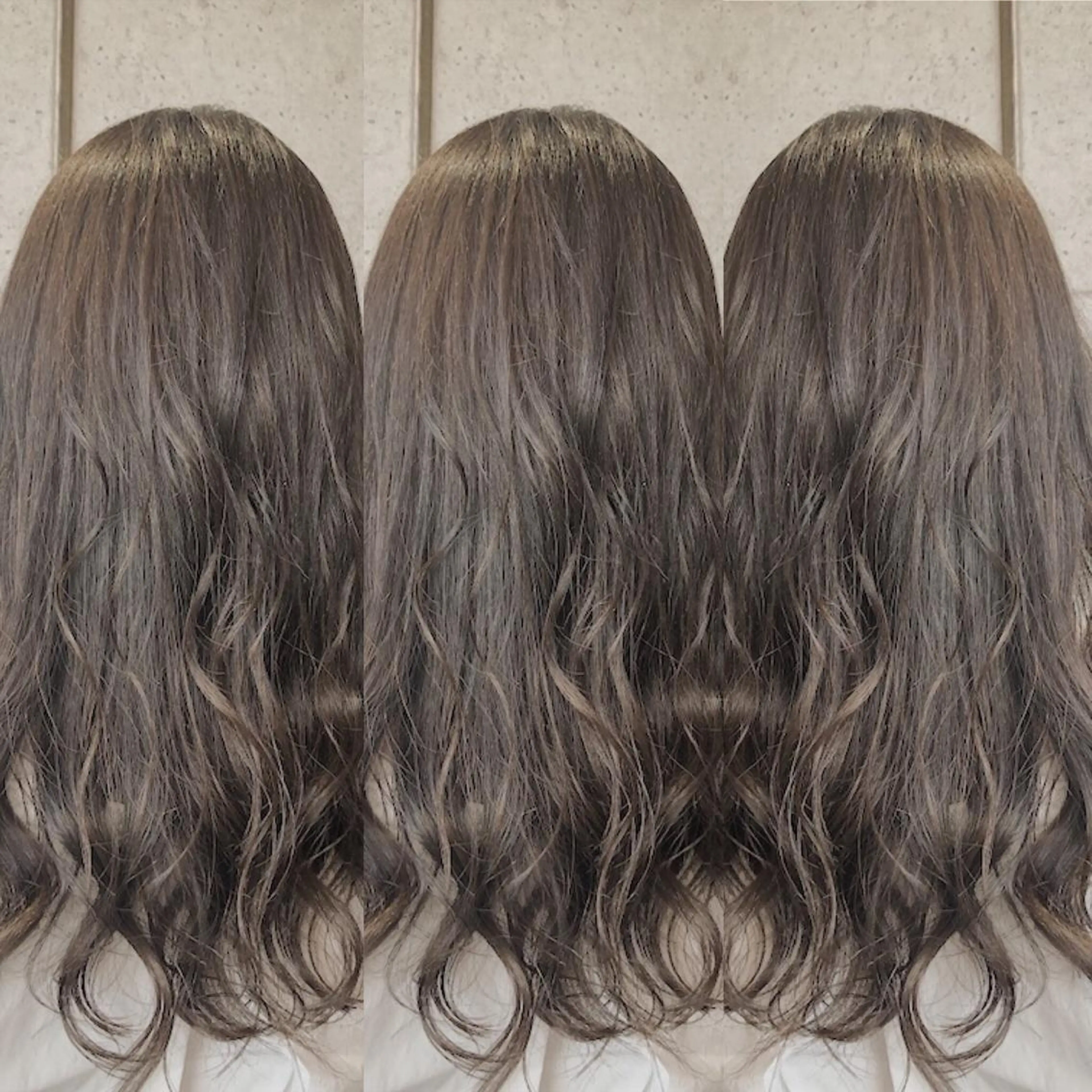 ロング カラー ベージュカラー イルミナカラー 福森 みずきのヘアスタイル