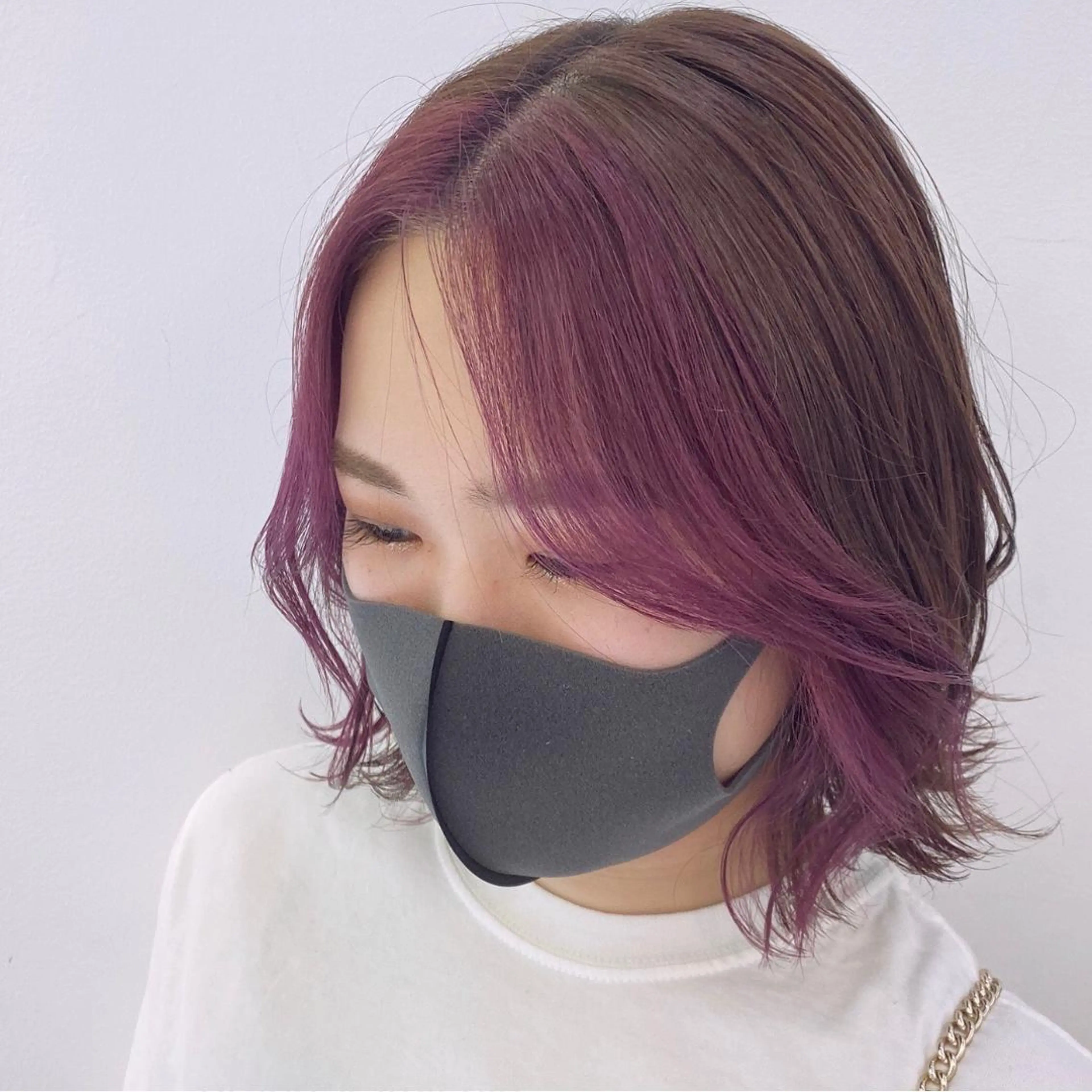 ショート カラー バレイヤージュ ブリーチ ケアブリーチ ダブルカラー エドルカラー MARLE 布施店のヘアスタイル