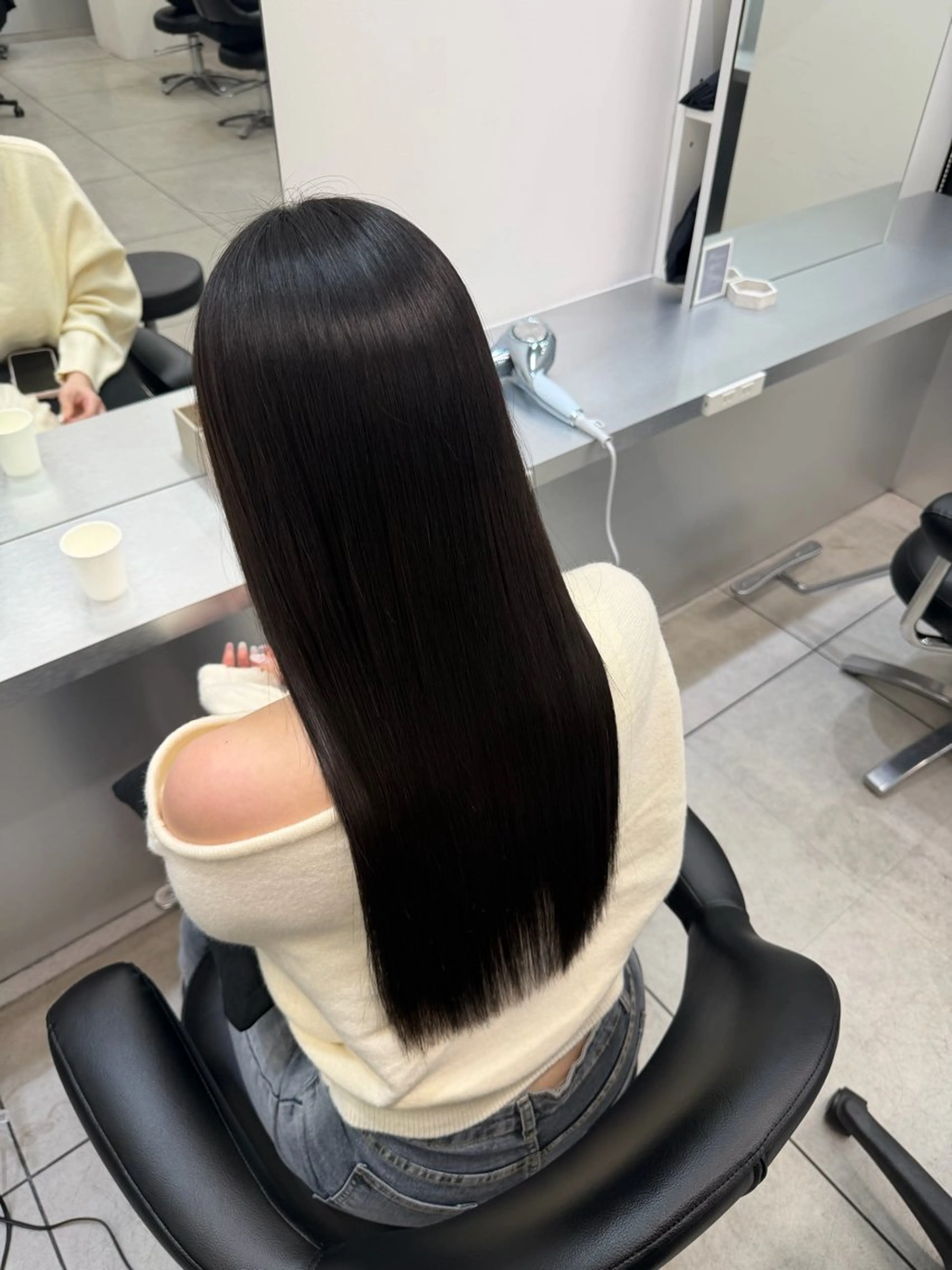 ロング カット 縮毛矯正 トリートメント 艶髪/縮毛矯正/ Core mikuaのヘアスタイル