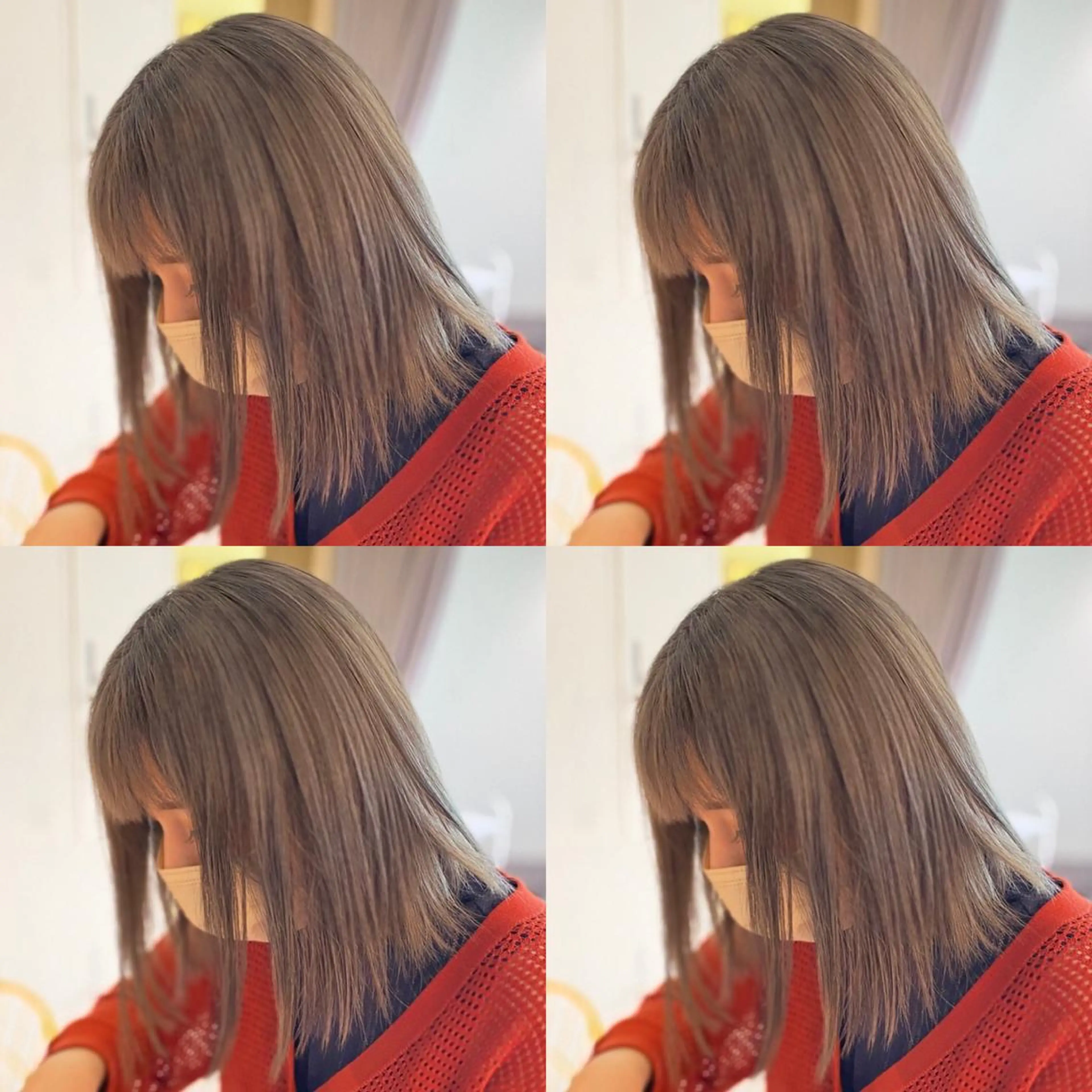 ミディアム カラー ヘアアレンジ ブリーチ ヘアカラー トリートメント 梅田中崎町髪質改善 /オキヒロト/エコルのヘアスタイル