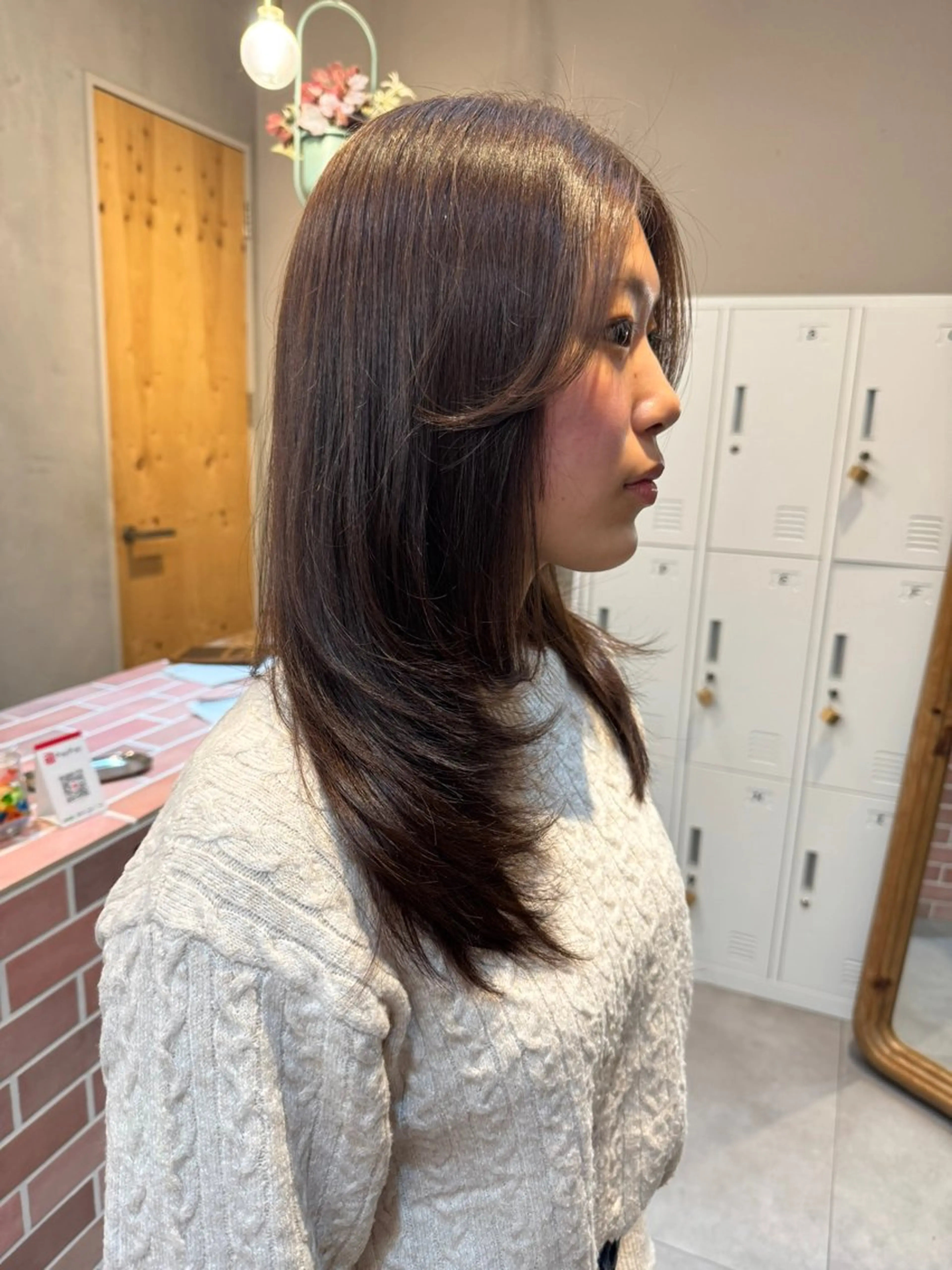 カット ヘアカラー 🌙ヘーゼルベージュ レイヤーカット🌙のヘアスタイル