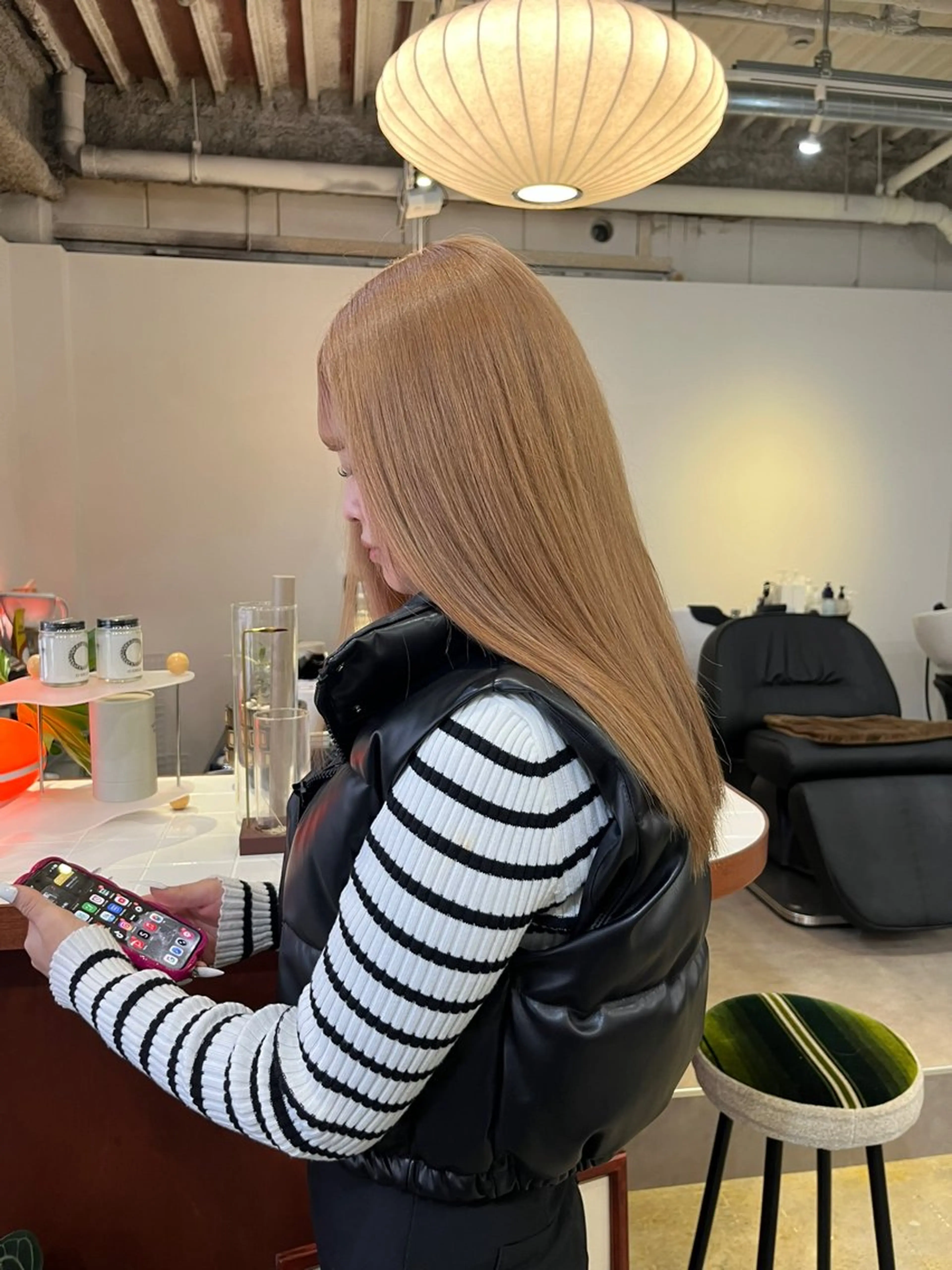 セミロング カラー ヘアカラー Sanaダブルカラー ✨️パルコ徒歩1分のヘアスタイル