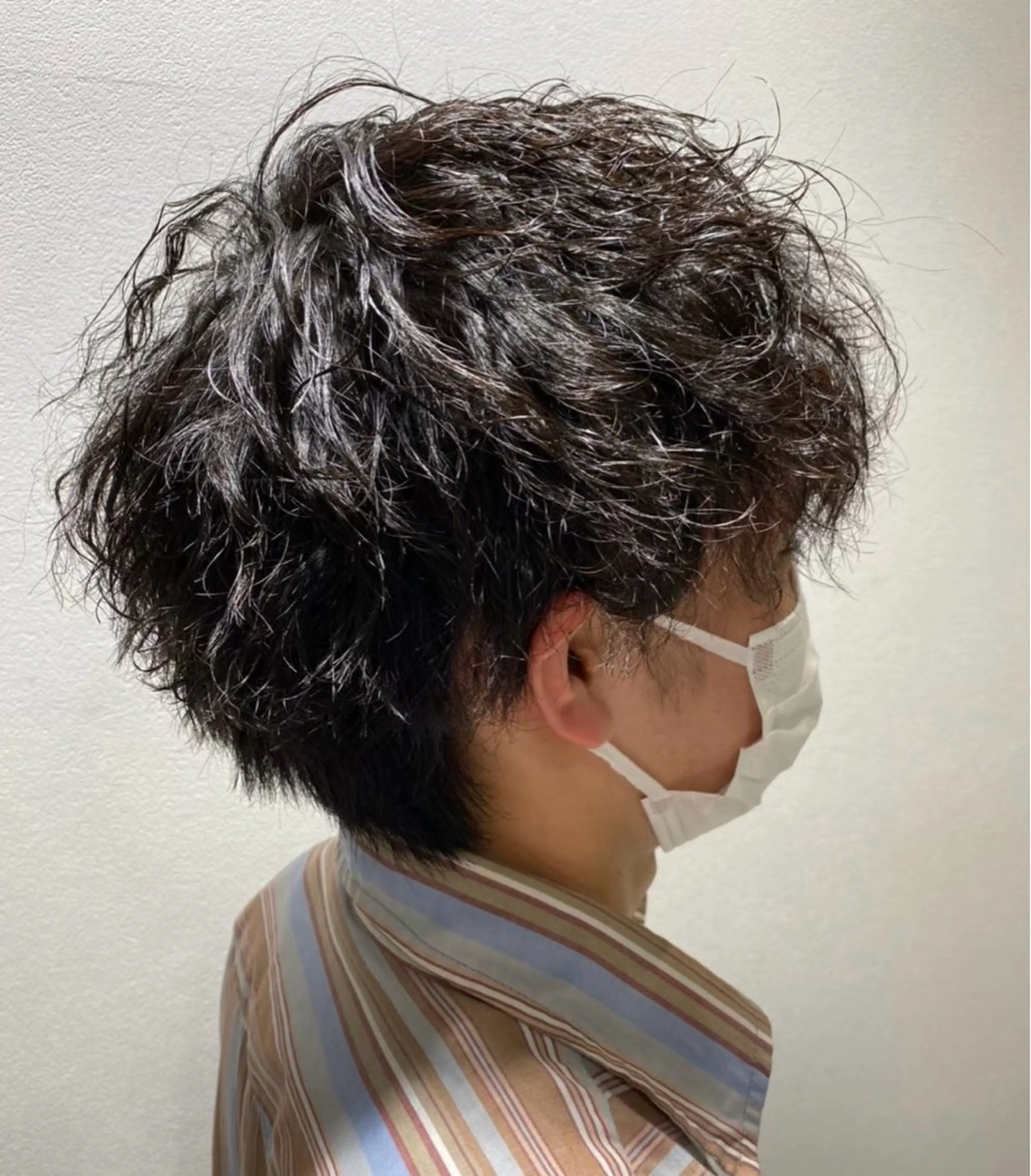 ミディアム パーマ メンズ 榊原 貫太のヘアスタイル