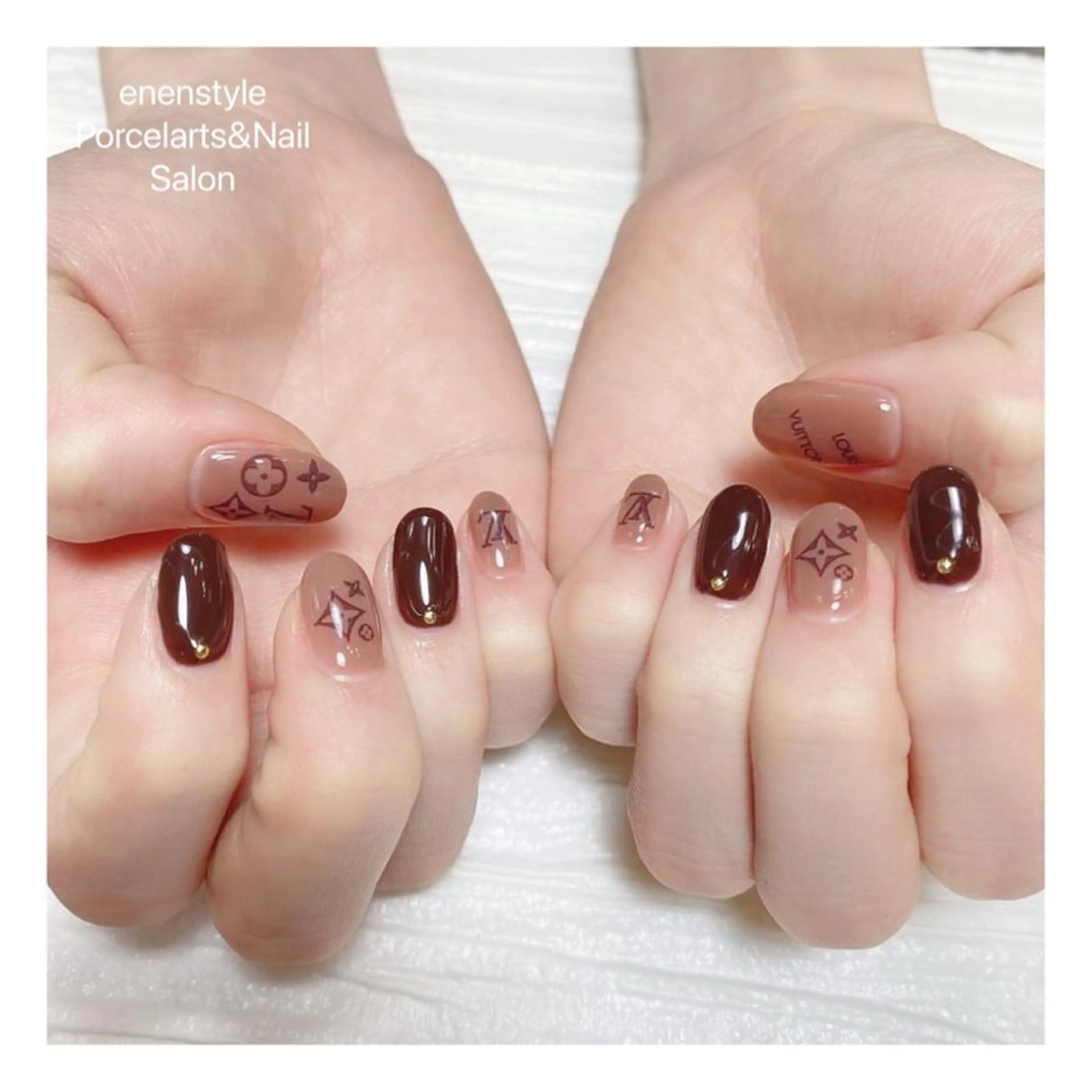 ミディアム ネイル ハンドネイル 👑enen style👑のネイルデザイン