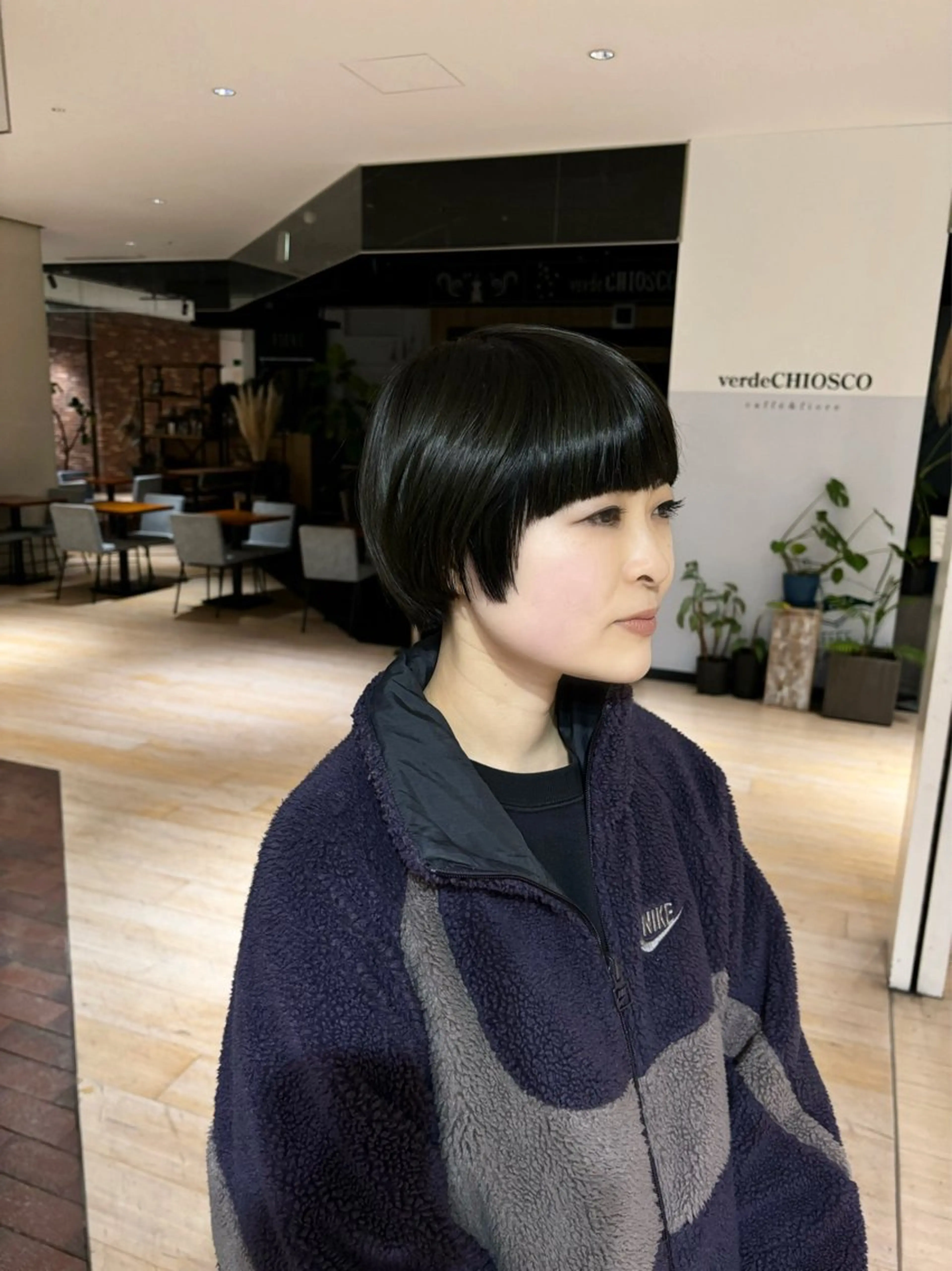 ショート カラー マッシュヘア カット ヘアカラー トリートメント マンツーマン 縮毛矯正/マユコのヘアスタイル