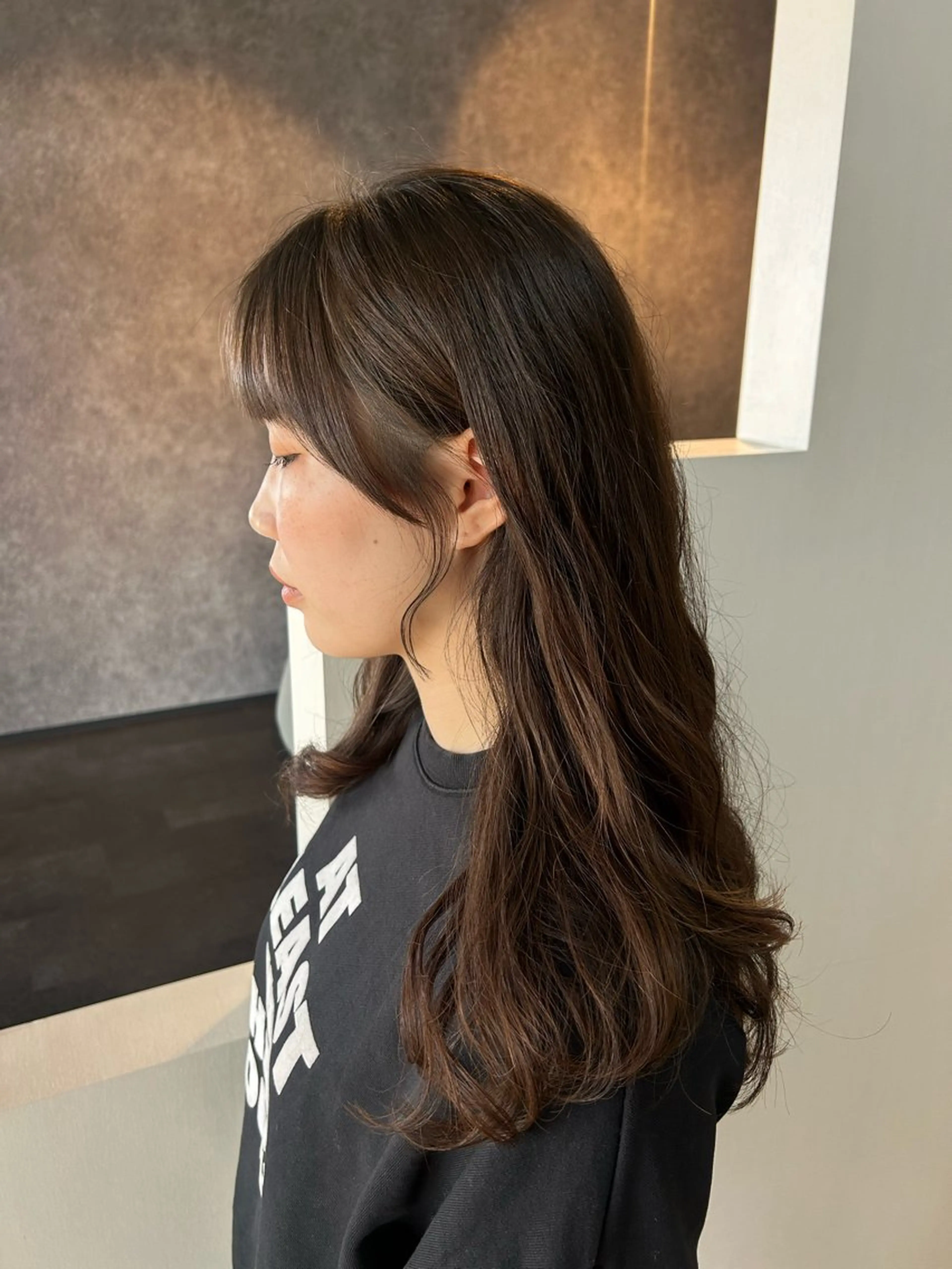 ロング 顔周りカット カット レディース特化/ 前橋/よしかわあんみのヘアスタイル