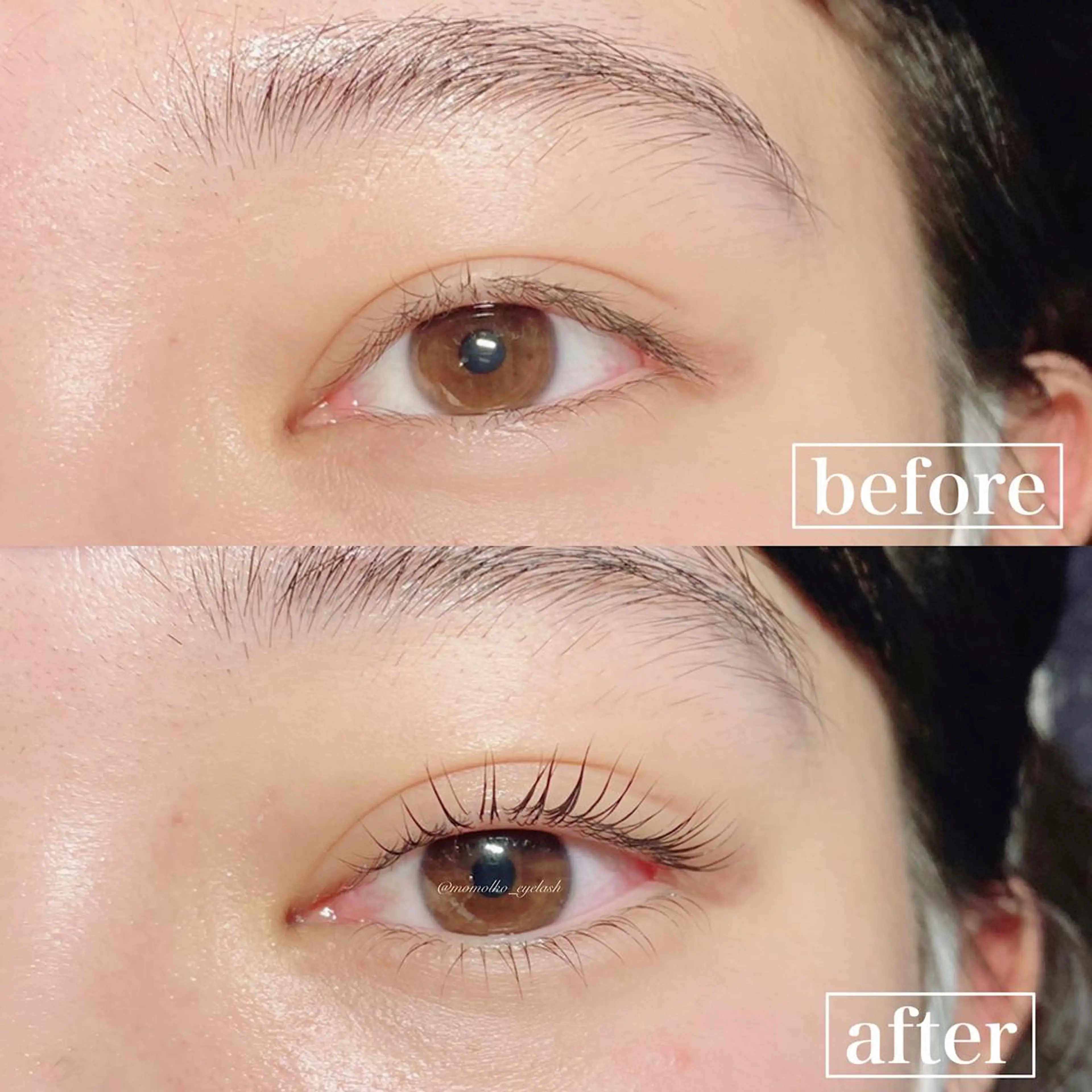 マツエク・マツパ 一重×まつ毛パーマ Moune_ momokoのエステ・リラクイメージ