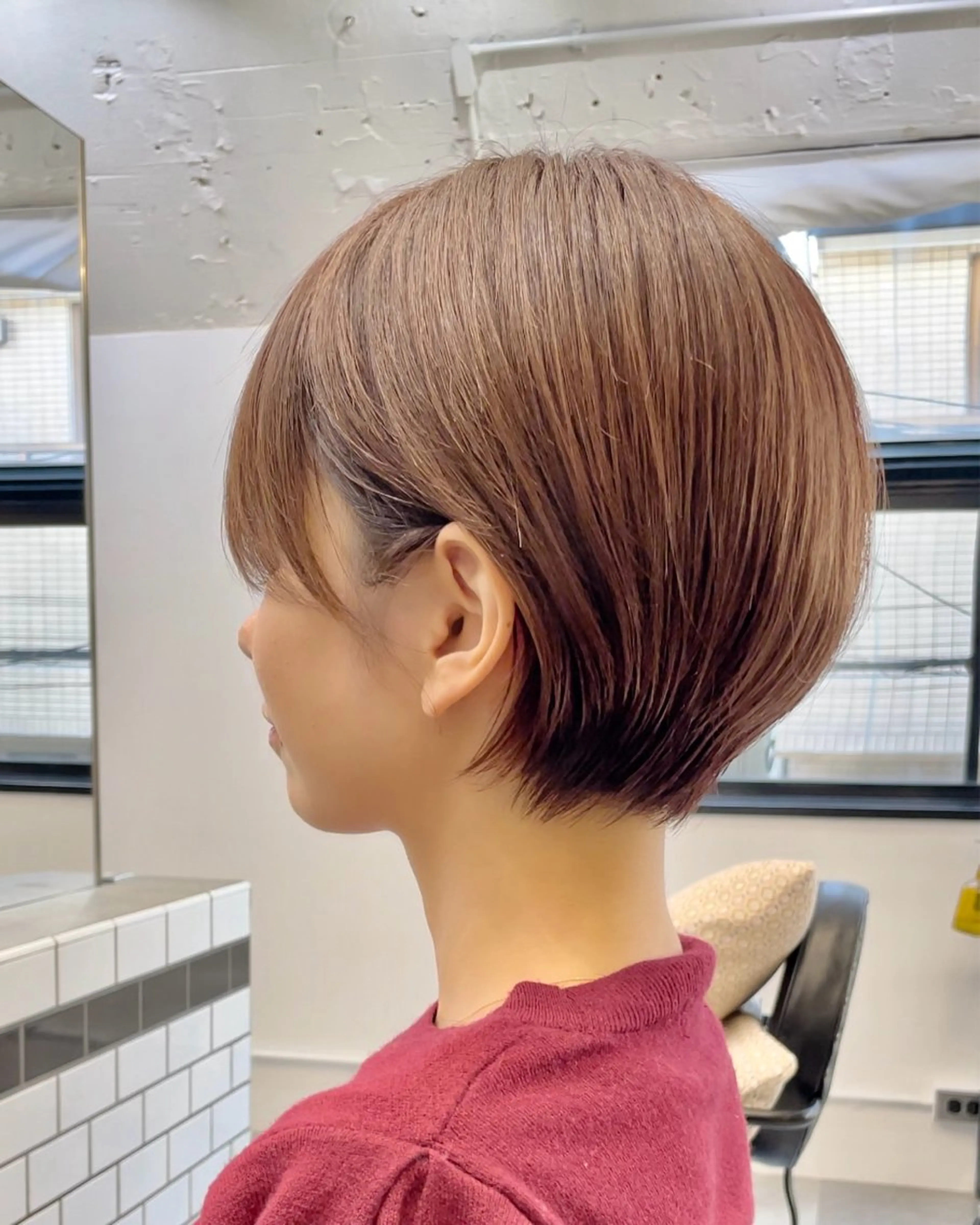 ショート カラー 丸みショート ショートヘア カット ヘアカラー トリートメント 🌟ショートボブ特化 美容師🌟ジョセフのヘアスタイル