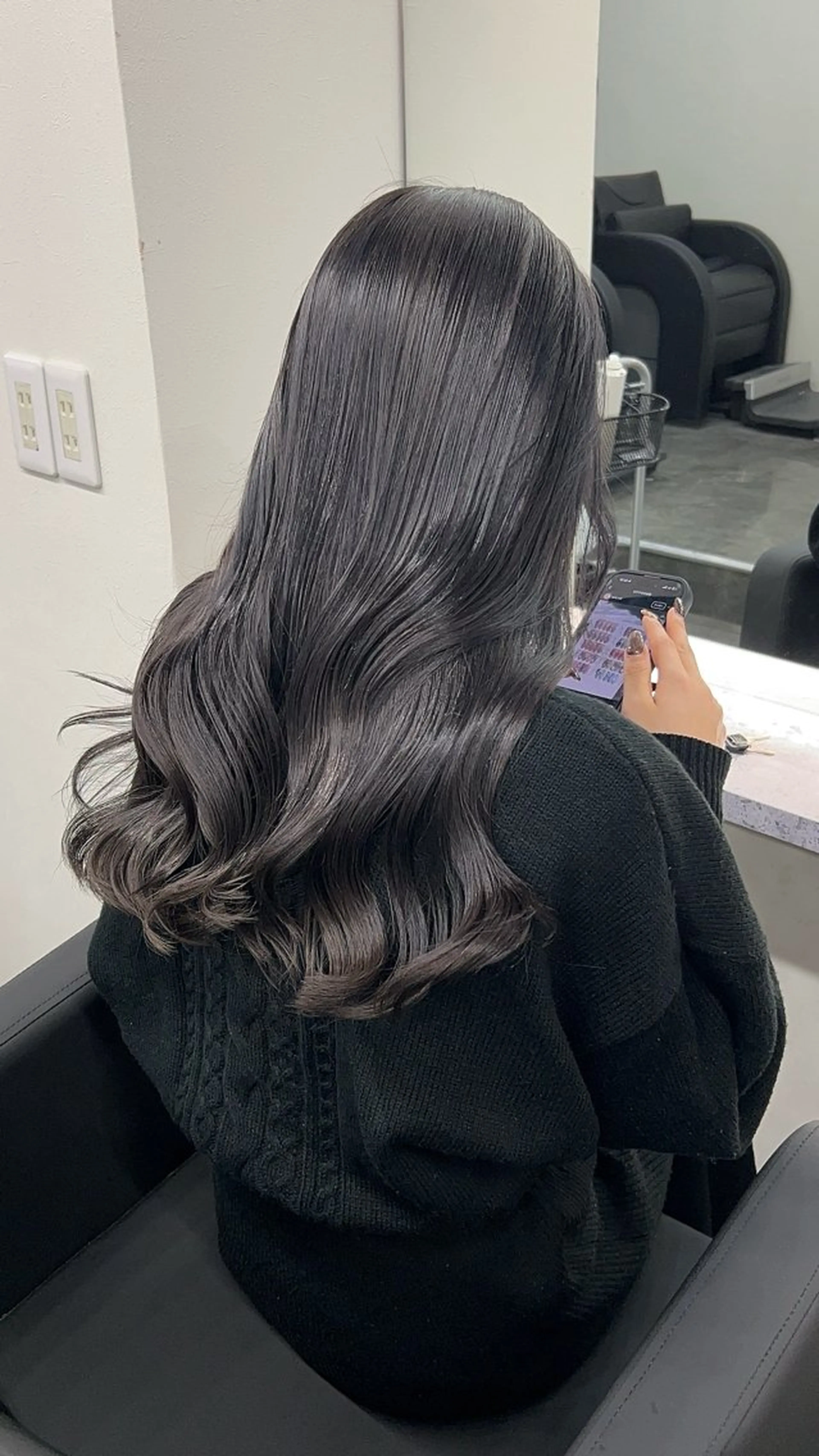 セミロング カラー 透明感カラー 韓国風ヘア ヘアカラー TIEL カズハのヘアスタイル