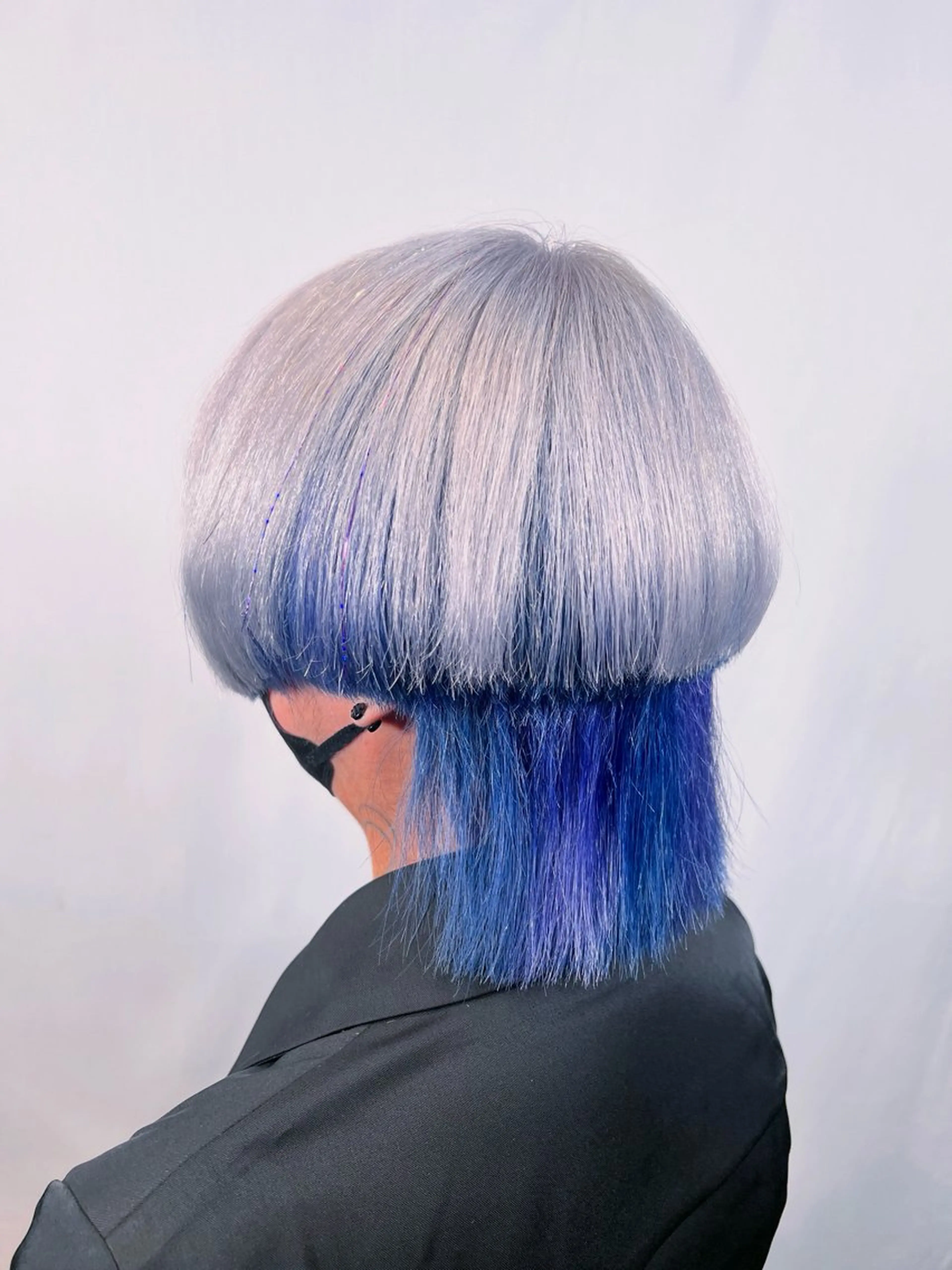 カラー ブリーチ 透明感カラー ヘアカラー V系ウルフ/ホワイト ブリーチ/🐺Rinのヘアスタイル