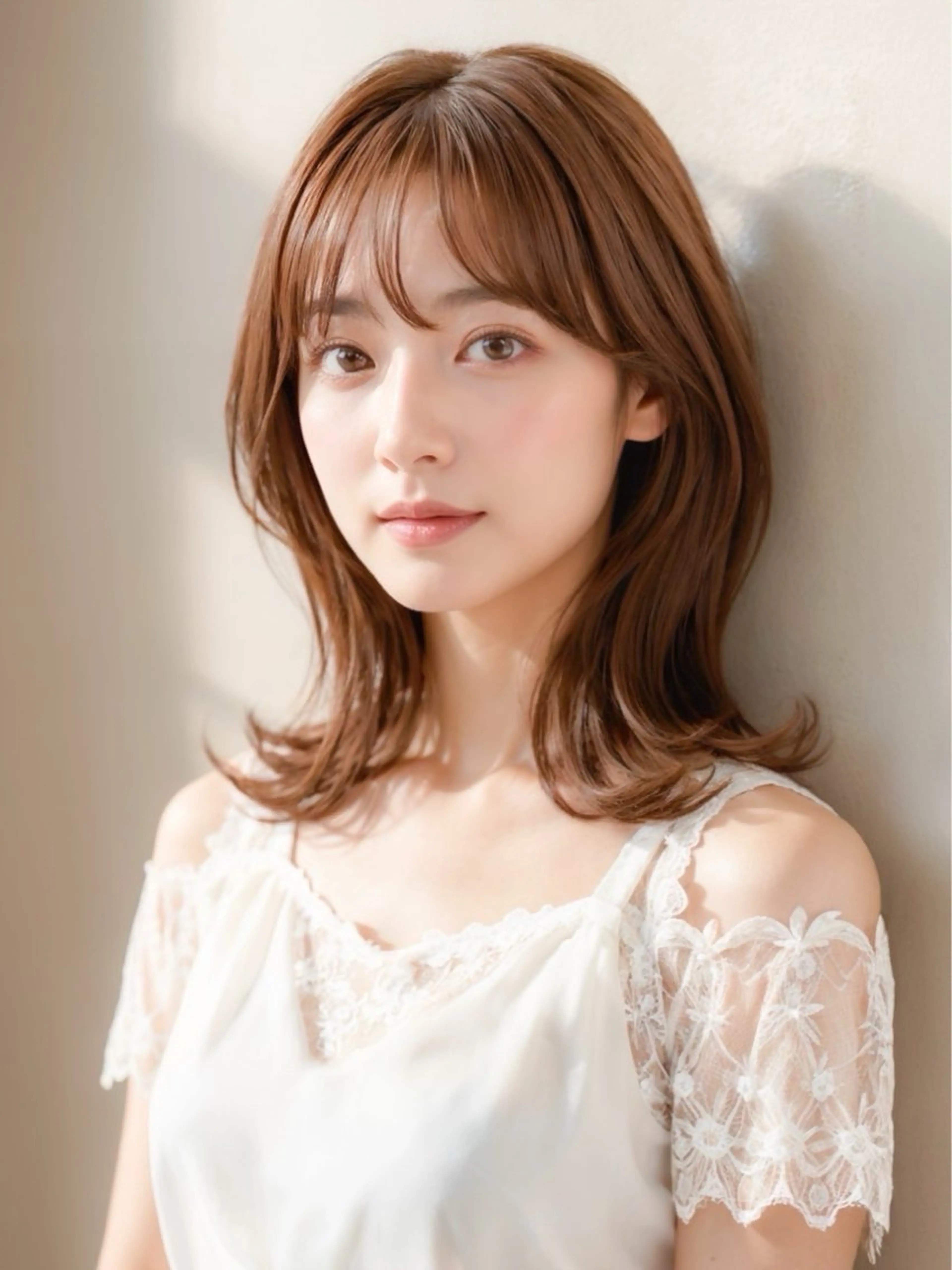 ミディアム TELA HAIR 永井のヘアスタイル