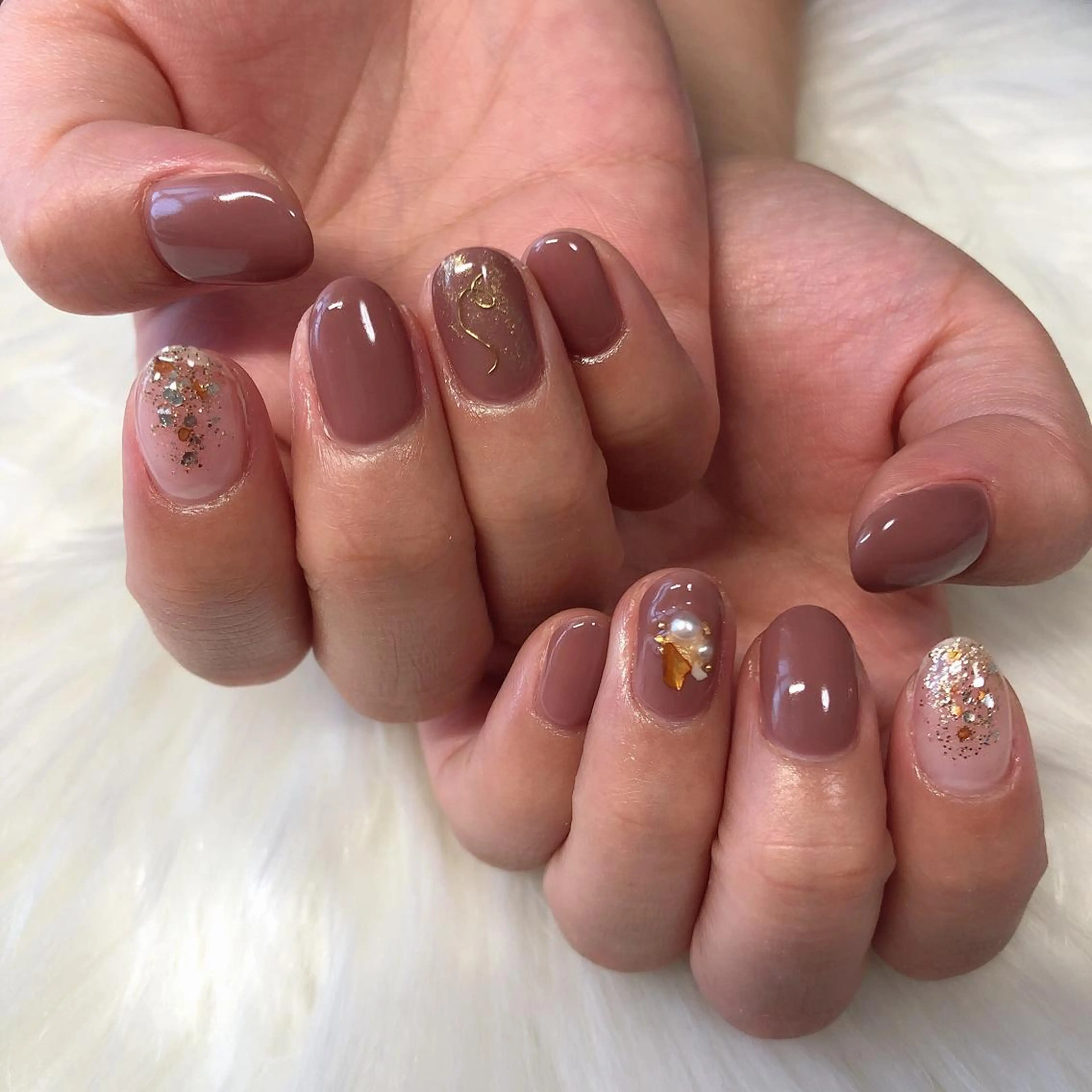 ネイル ハンドネイル 西岡 杏のネイルデザイン