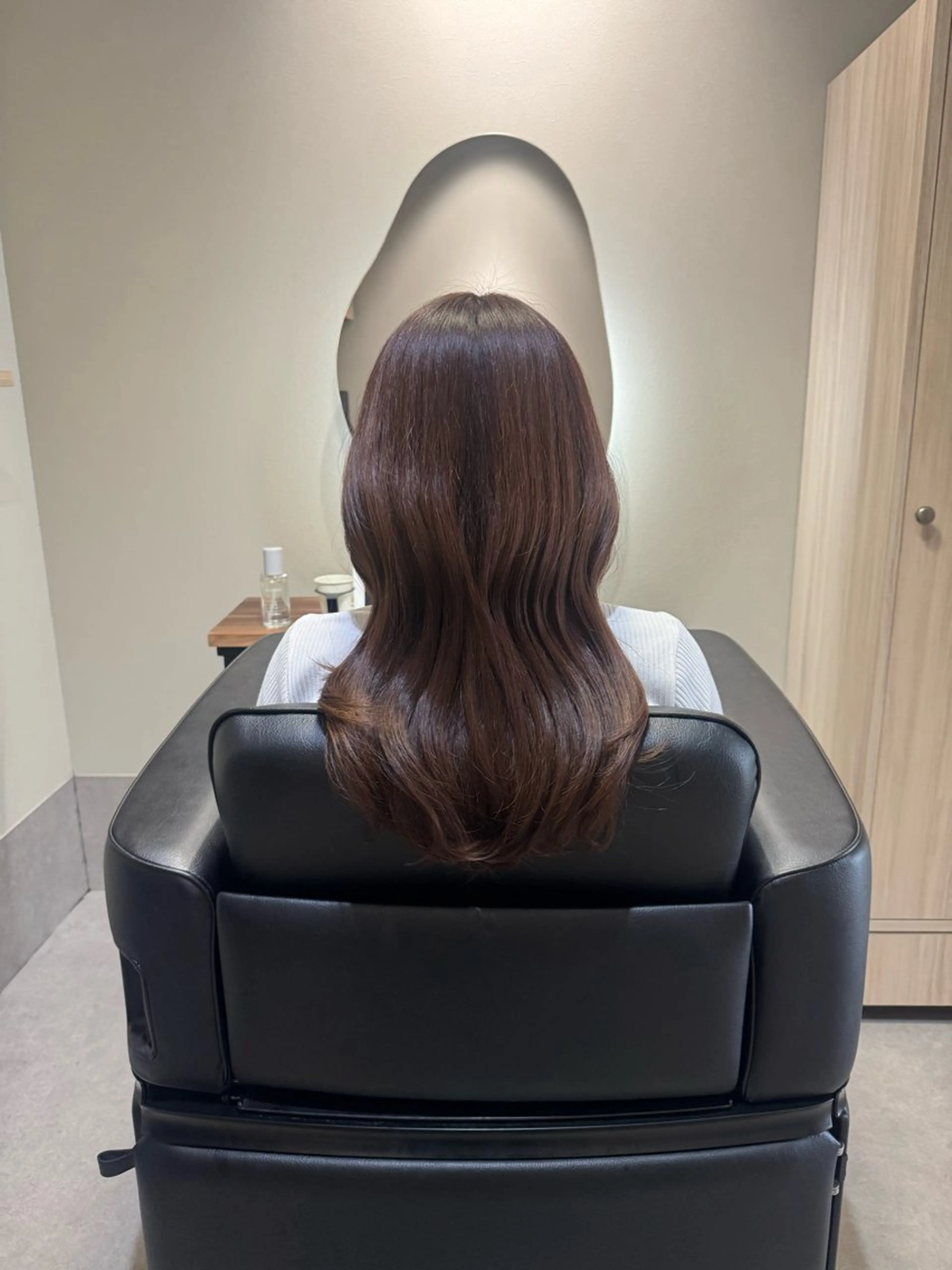 ロング 韓国風ヘア カット ヘアカラー トリートメント NAVY 橋本心 縮毛矯正のヘアスタイル