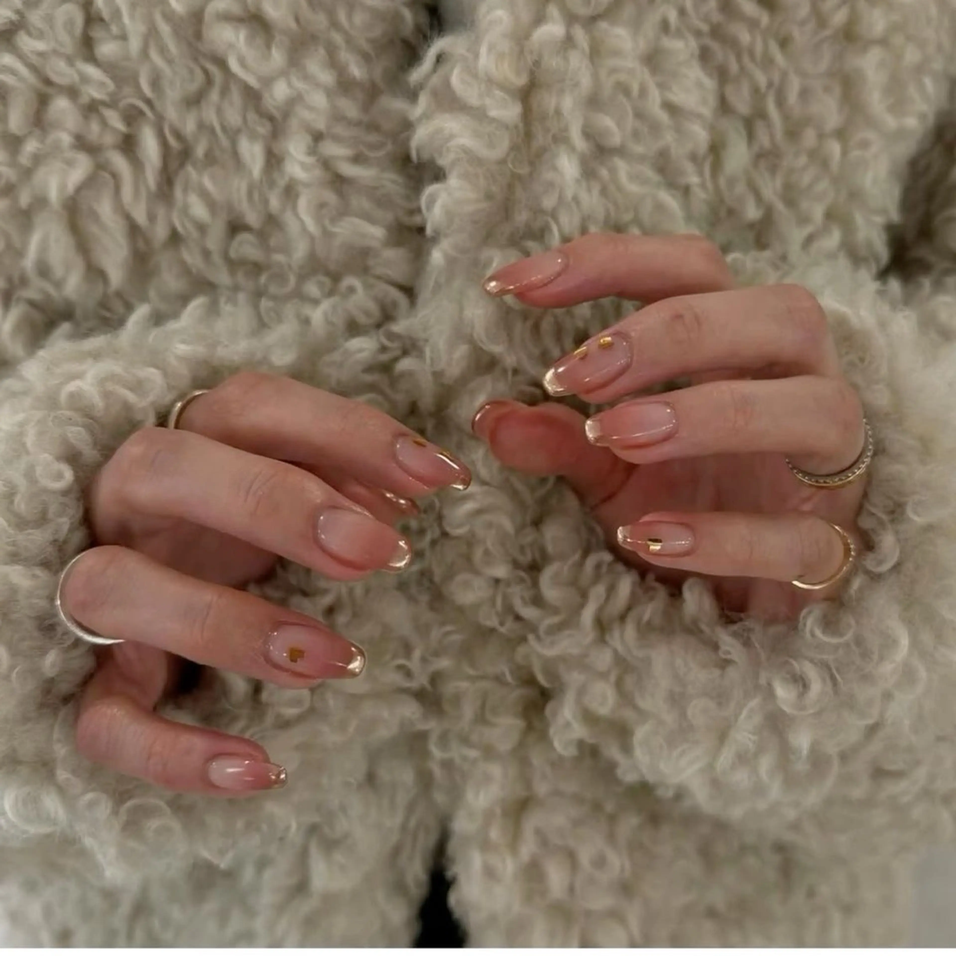 ネイル 韓国ネイル 持ち込み ニュアンスネイル ネイルチップ ANA.CHUO 本川越店舗のネイルデザイン