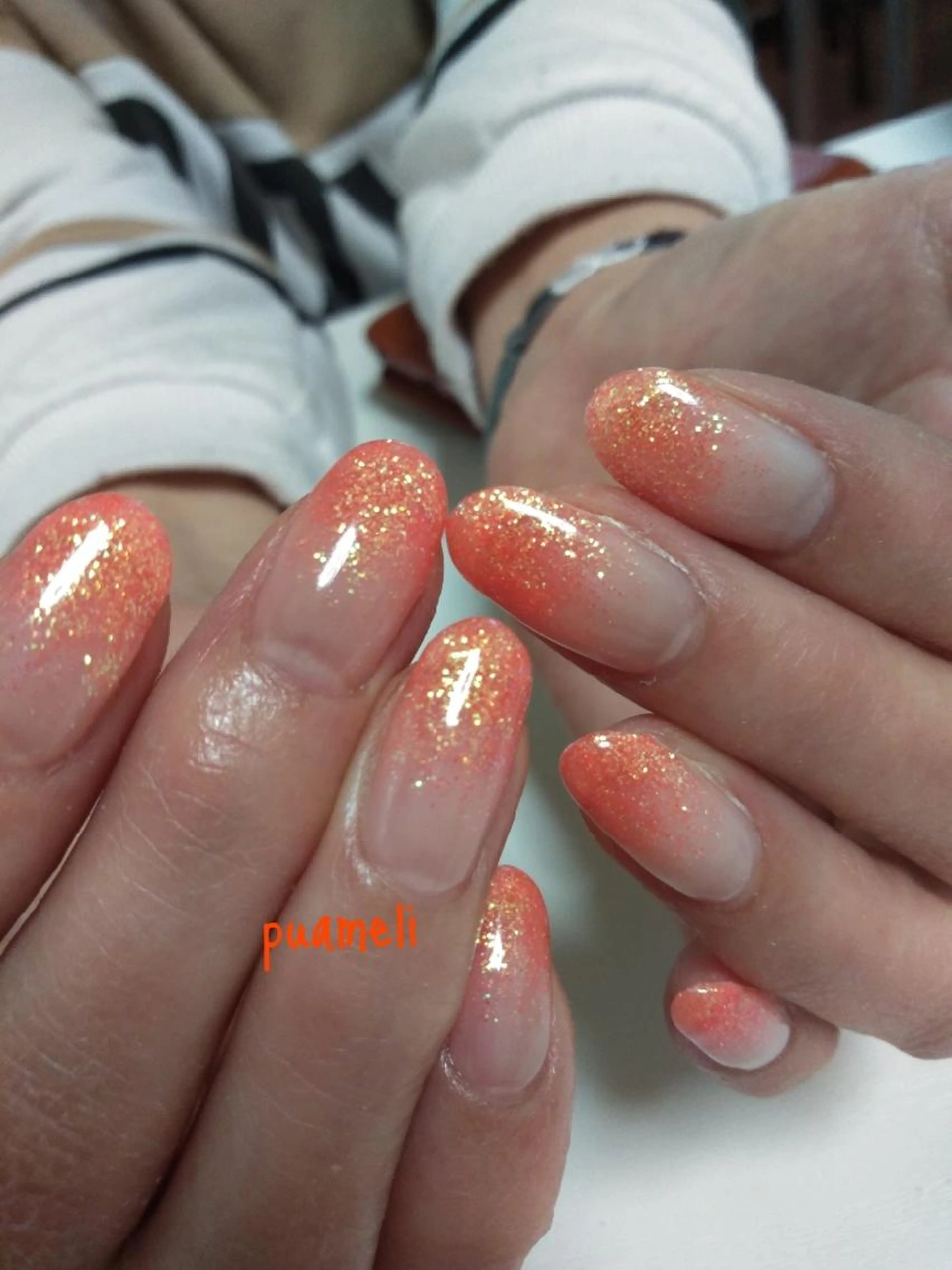 【Hand】ソフトジェルオフ込みグラデーションorフレンチorマグネットワンカラーの写真