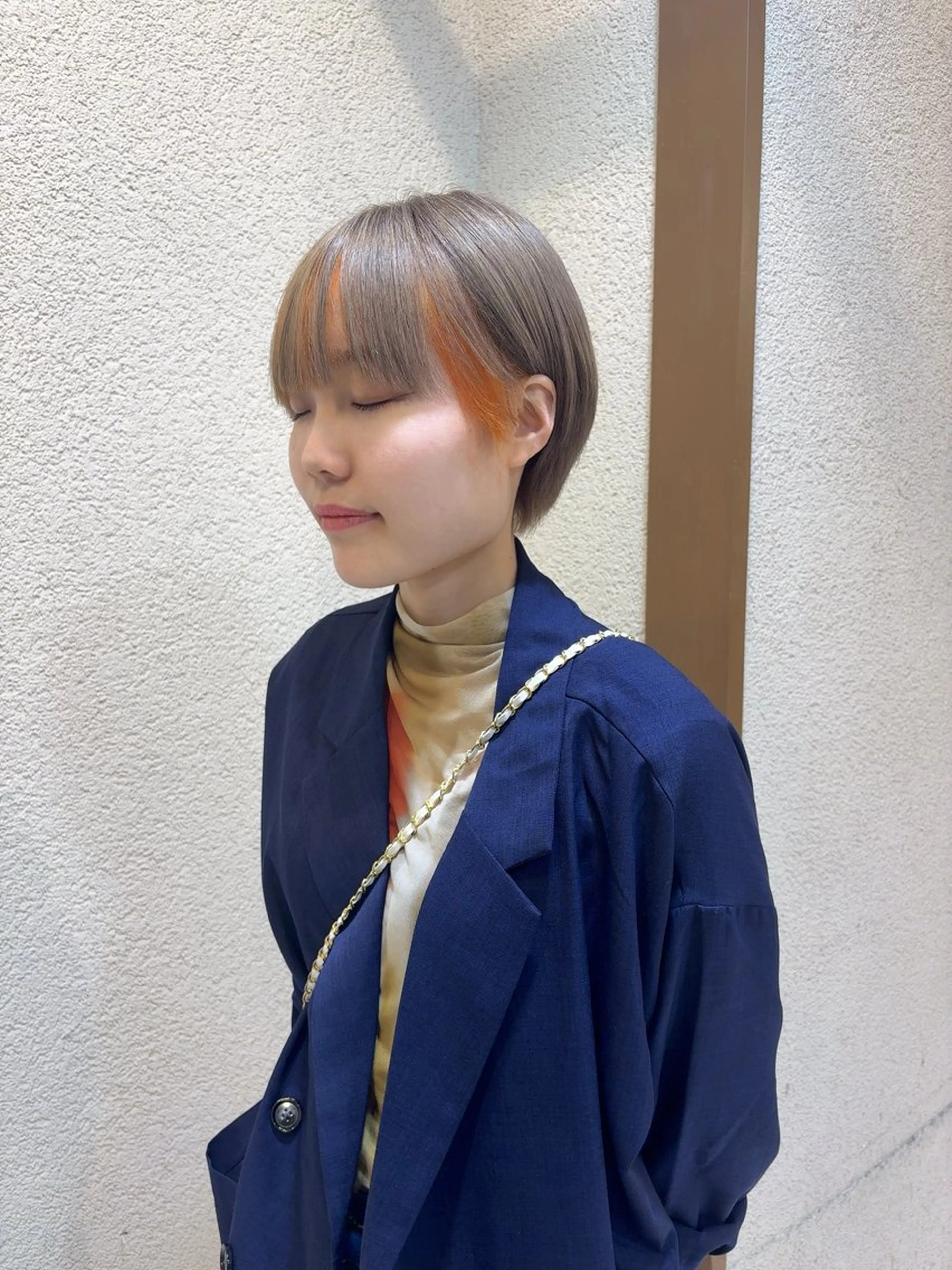 ショート カラー どうめん ゆきのヘアスタイル