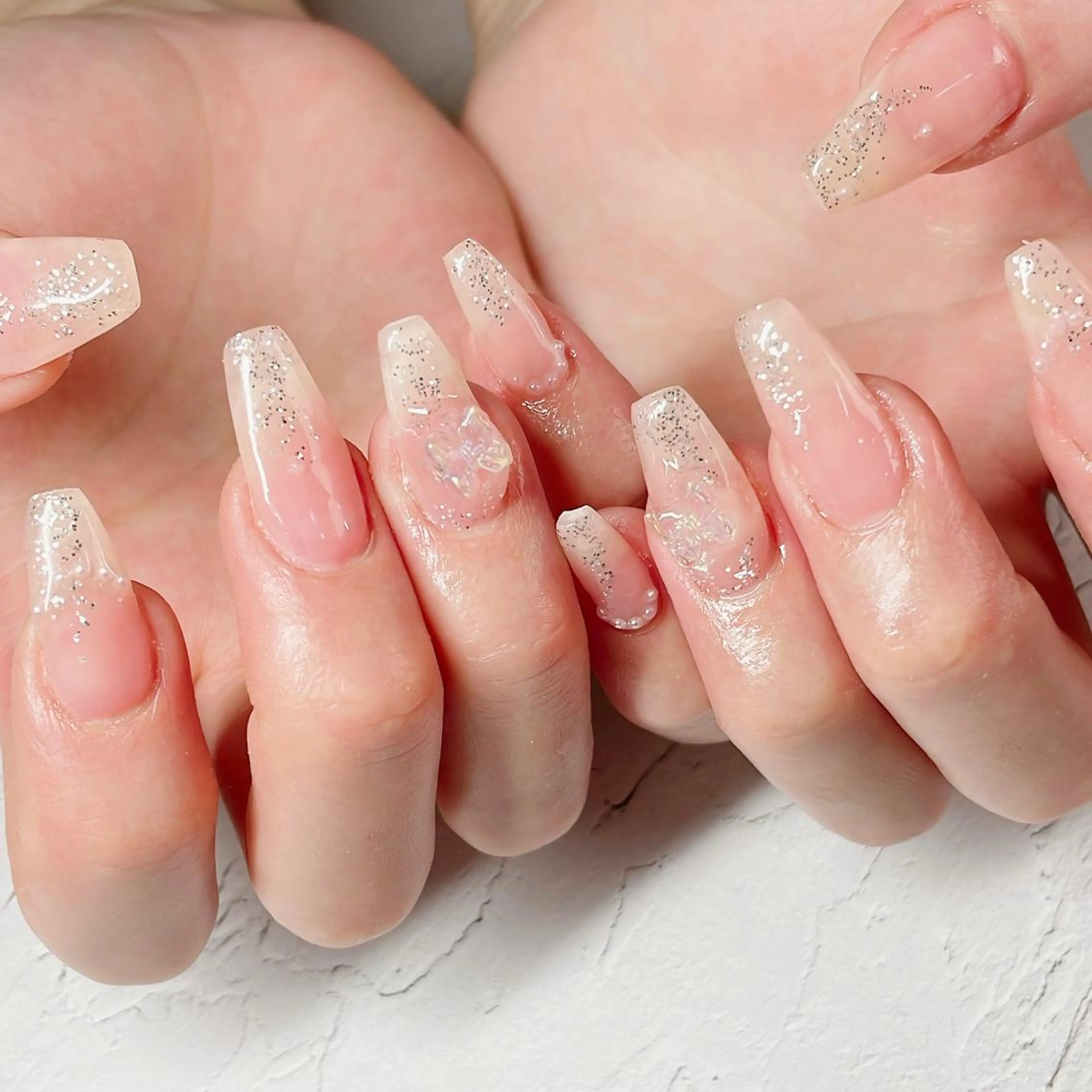 ネイル ワンホンネイル ハンドネイル LaLa Peach 福岡のマツエク・マツパデザイン