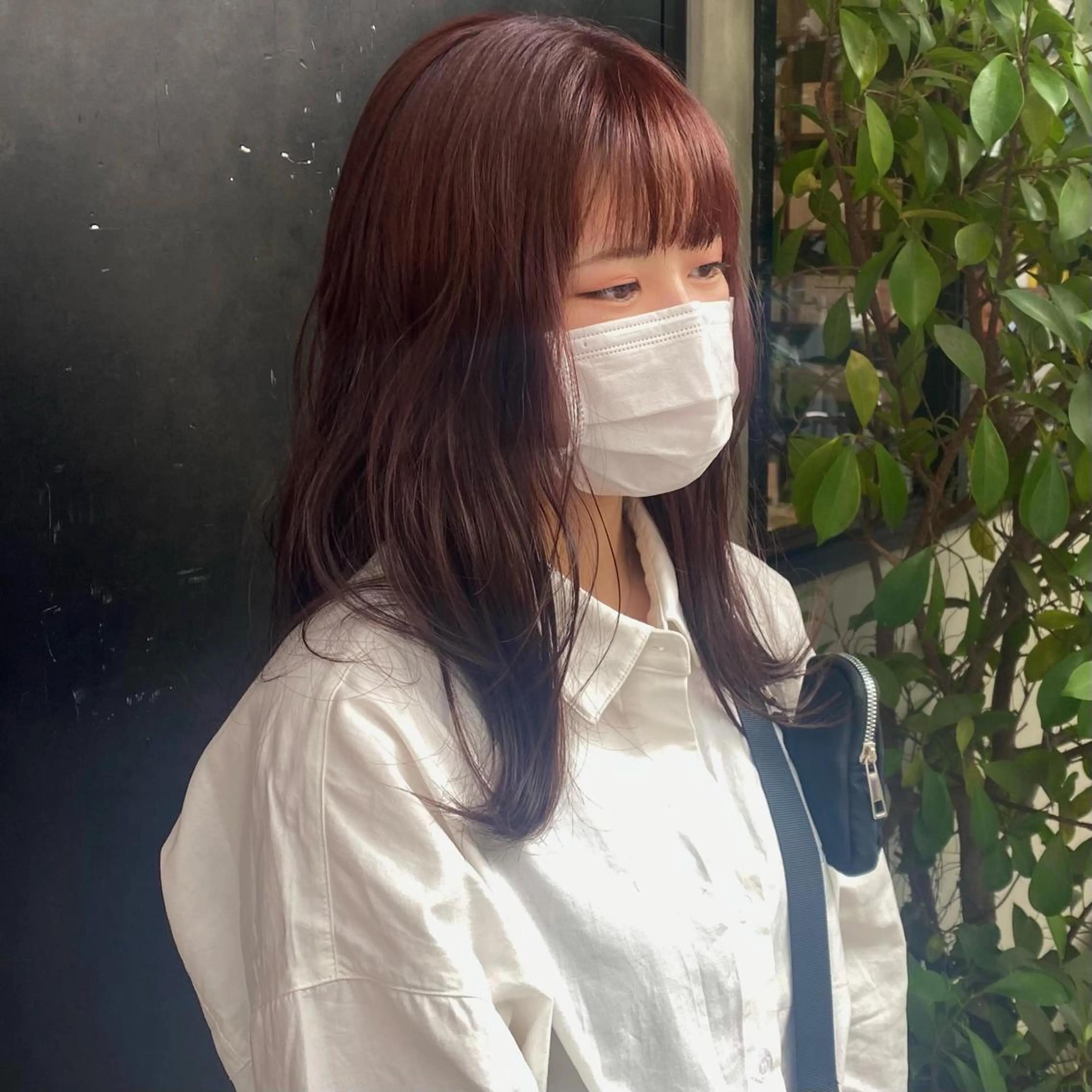 セミロング カラー カット ヘアカラー トリートメント 比嘉 陽のヘアスタイル