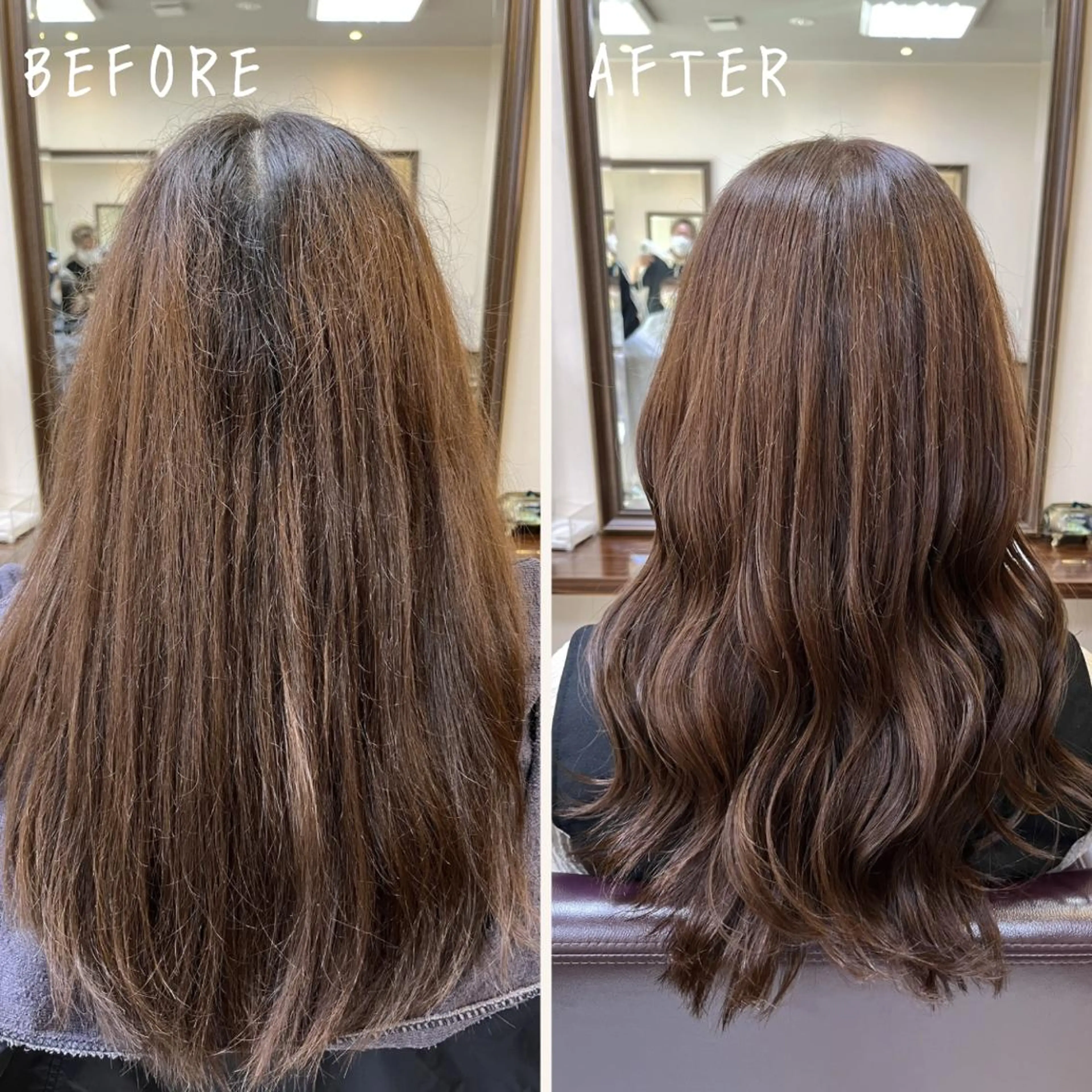 ロング アッシュ カット ヘアカラー トリートメント 澤崎 希望のヘアスタイル