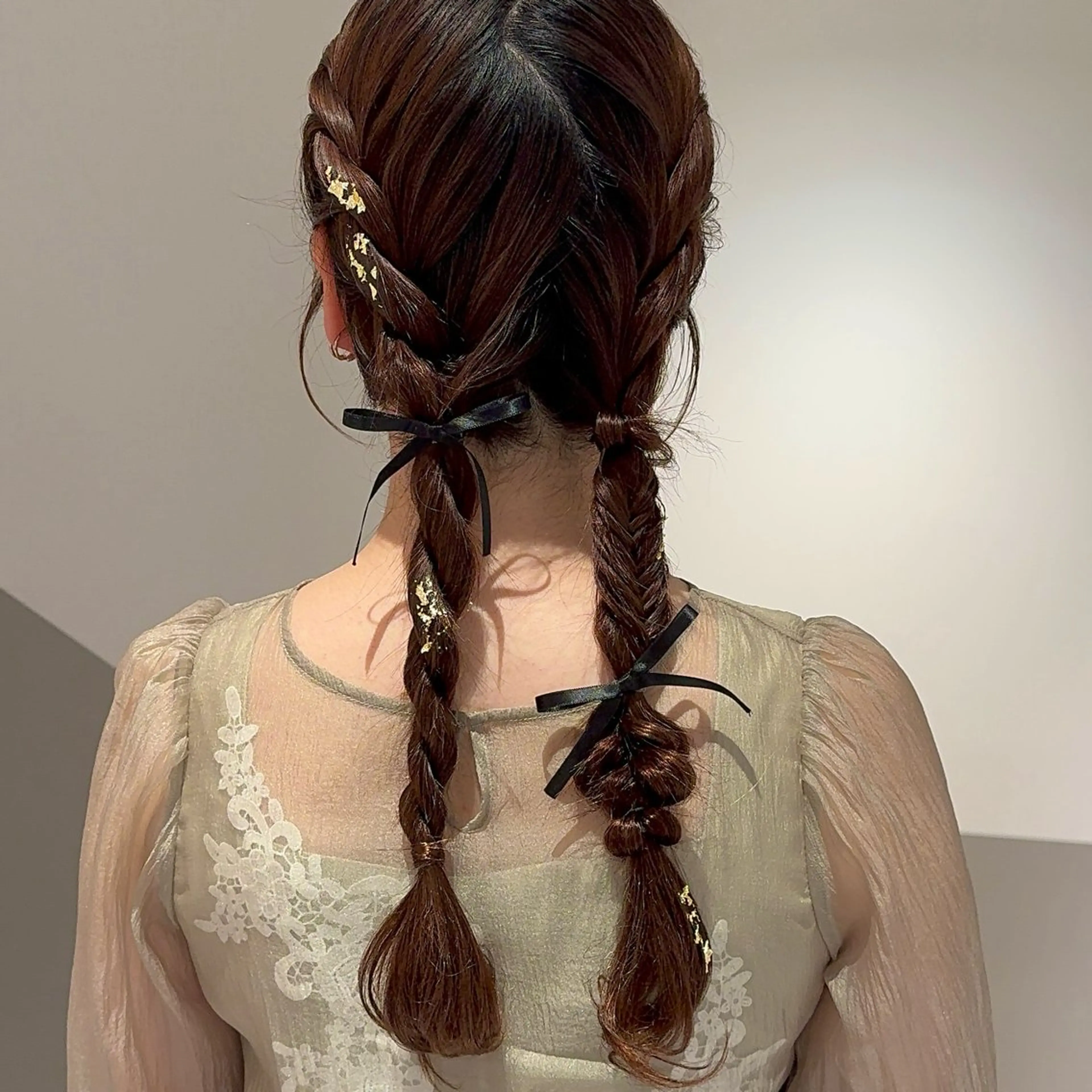 ロング カラー ヘアアレンジ 結婚式・ブライダル ロング ヘアセット 小野寺瑞希 /最小顔カットのヘアスタイル