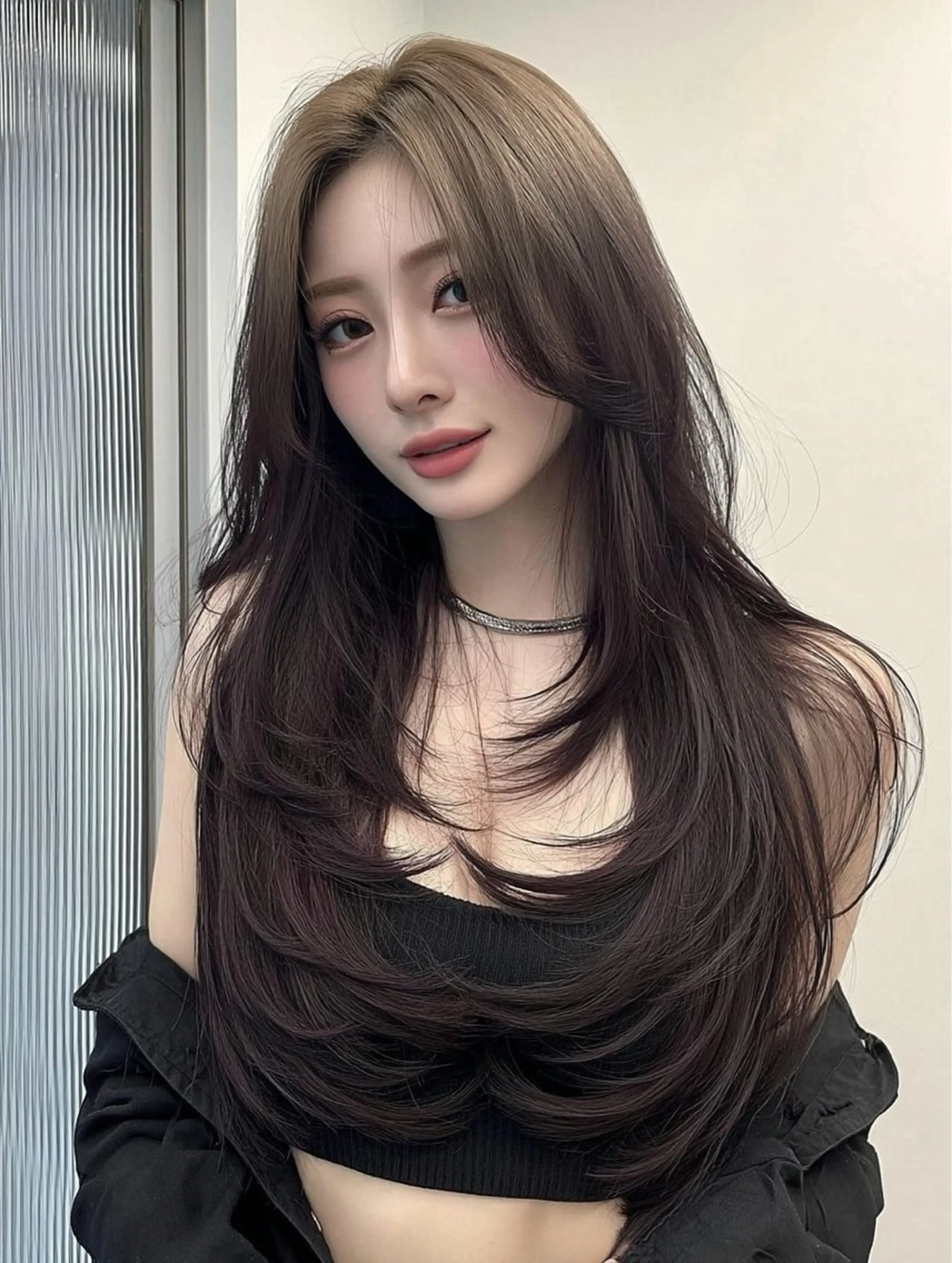 ロング はる🧚‍♂️髪質改 善🧼カラー/マツパのヘアスタイル