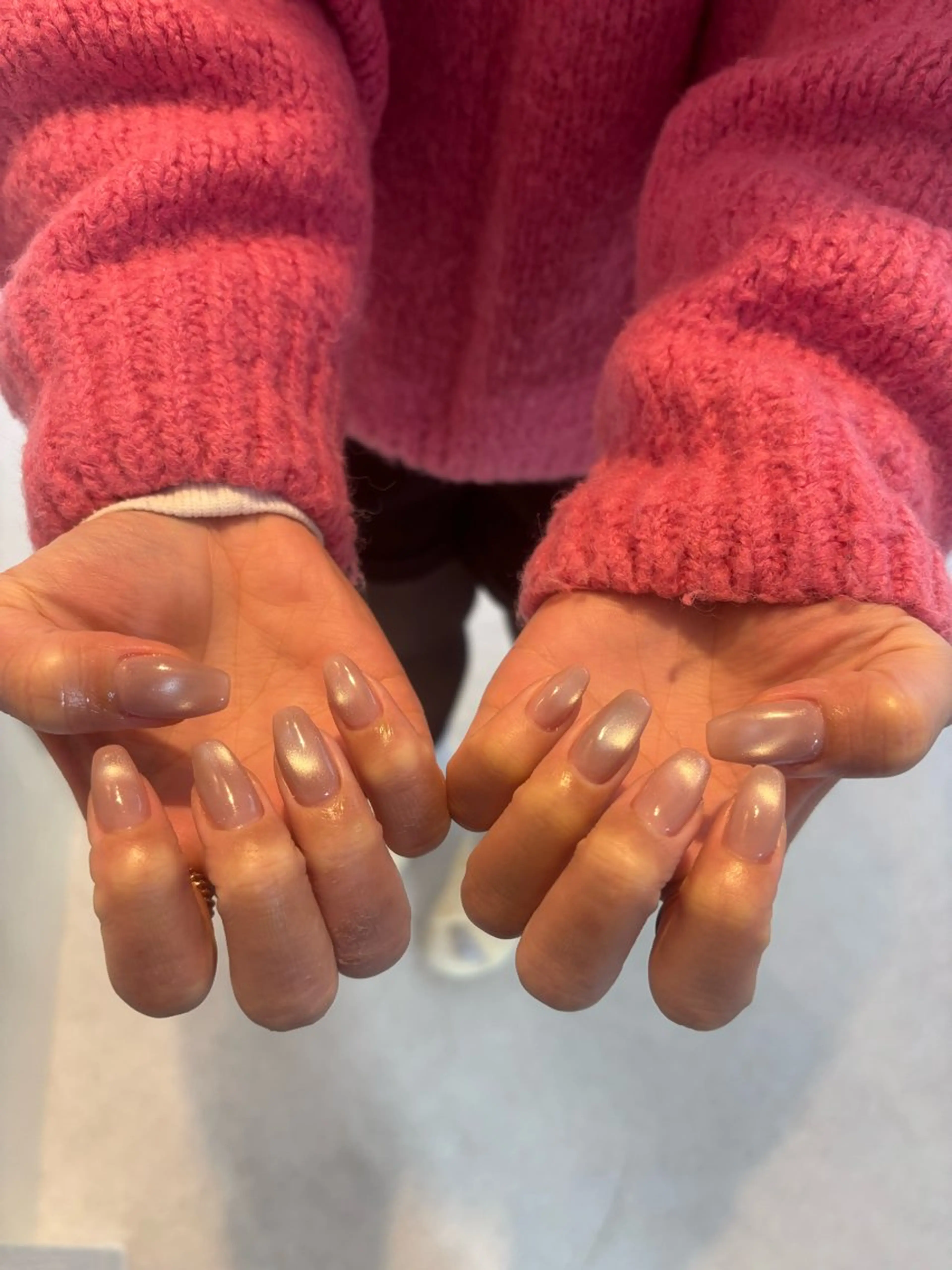 ネイル マグネットネイル オフィスネイル シンプルネイル ハンドネイル Hanana Nail所属・Hanana Nail Hanaのネイルデザイン