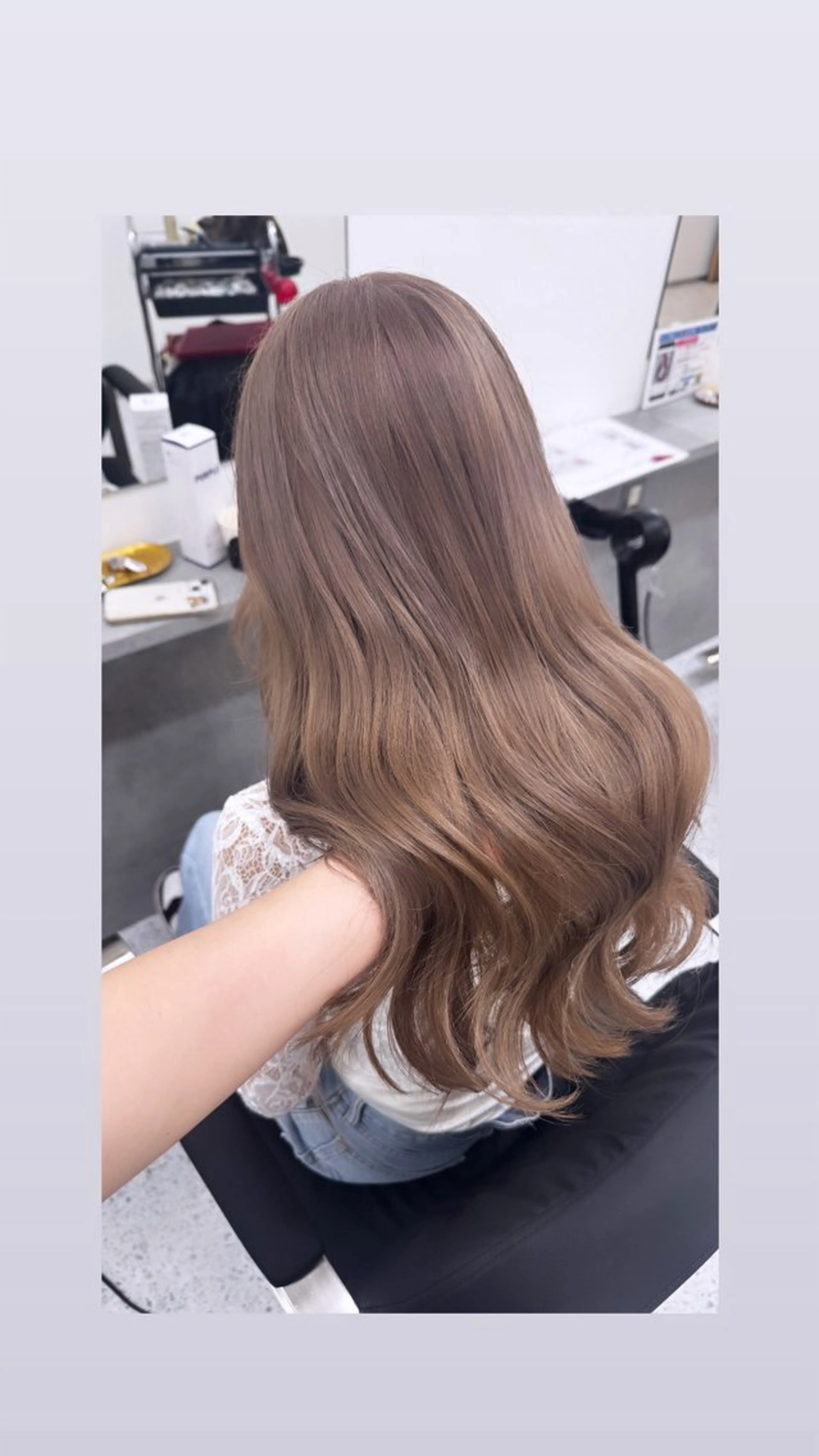 ロング カラー 韓国レイヤー艶カラー ブリーチ otohaのヘアスタイル