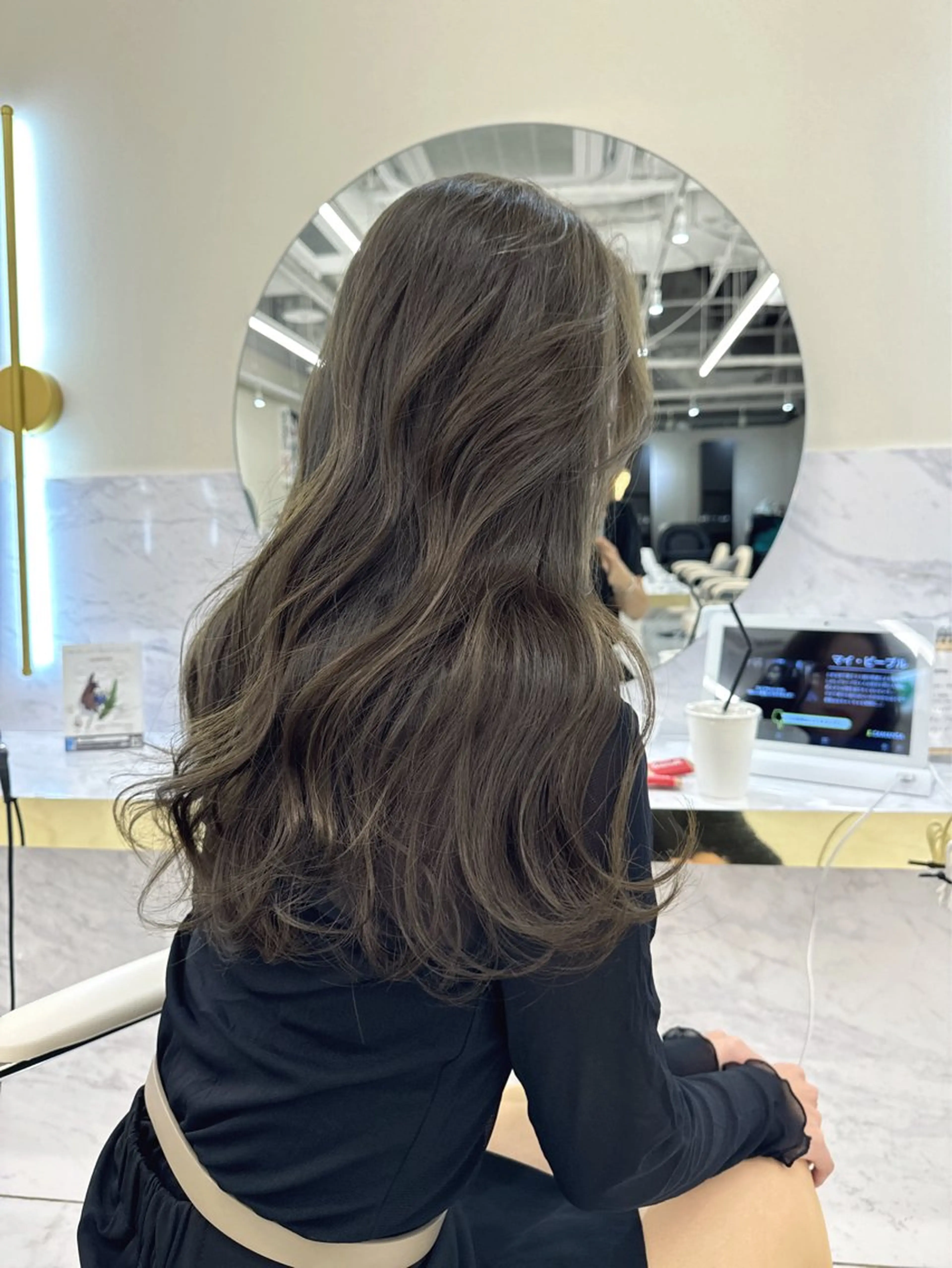 ロング カラー ヘアアレンジ ブラウンカラー 透明感カラー オリーブブラウン オリーブカラー 髪質改善 カット ヘアカラー トリートメント 髪質改善特化 🫧松野力也のヘアスタイル