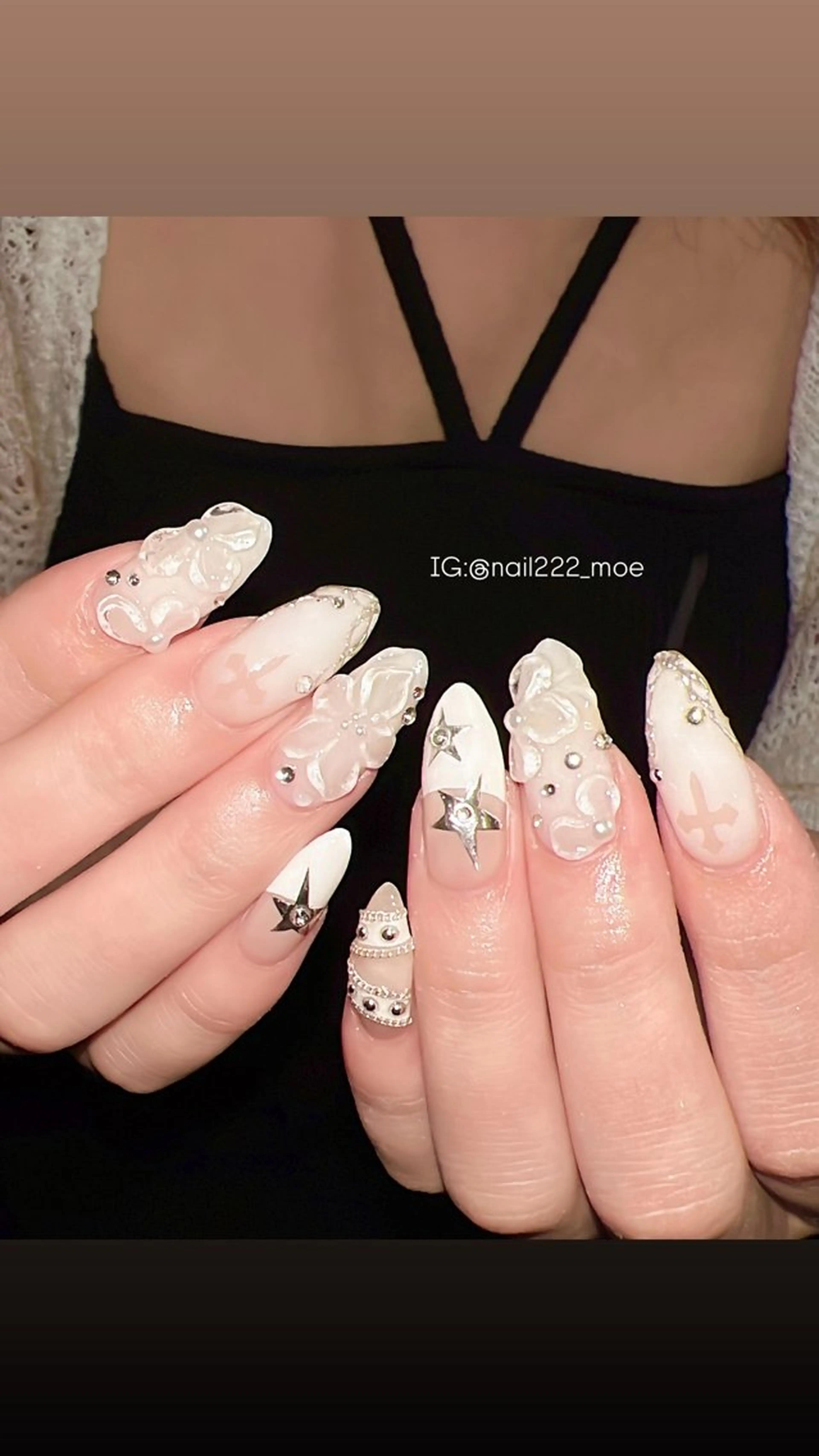 ネイル ハンドネイル ⟡.*222⋰˚☆ MöEのネイルデザイン