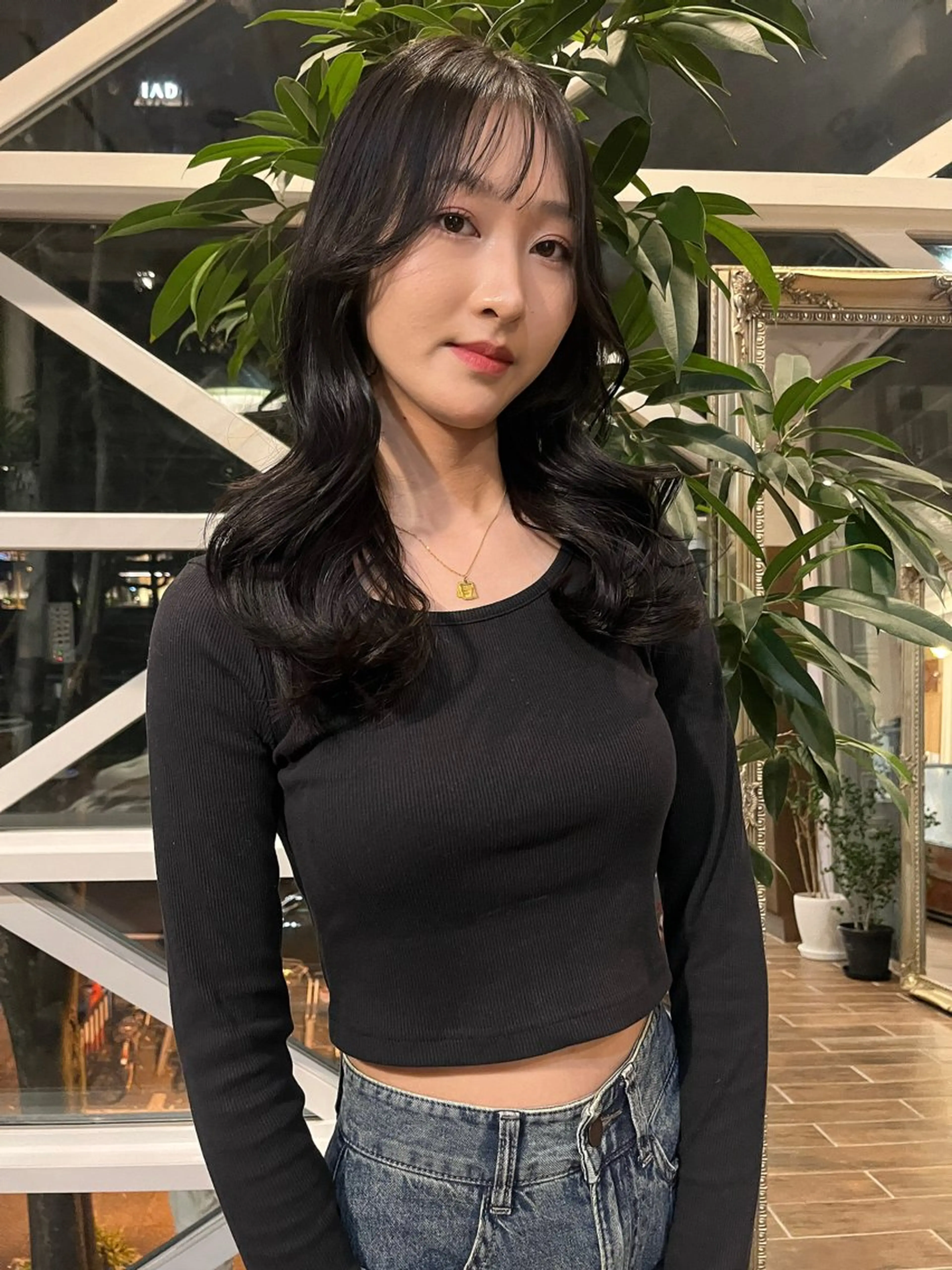 ロング カット トリートメント 酸性ストレート/ 暖色カラー/ココネのヘアスタイル