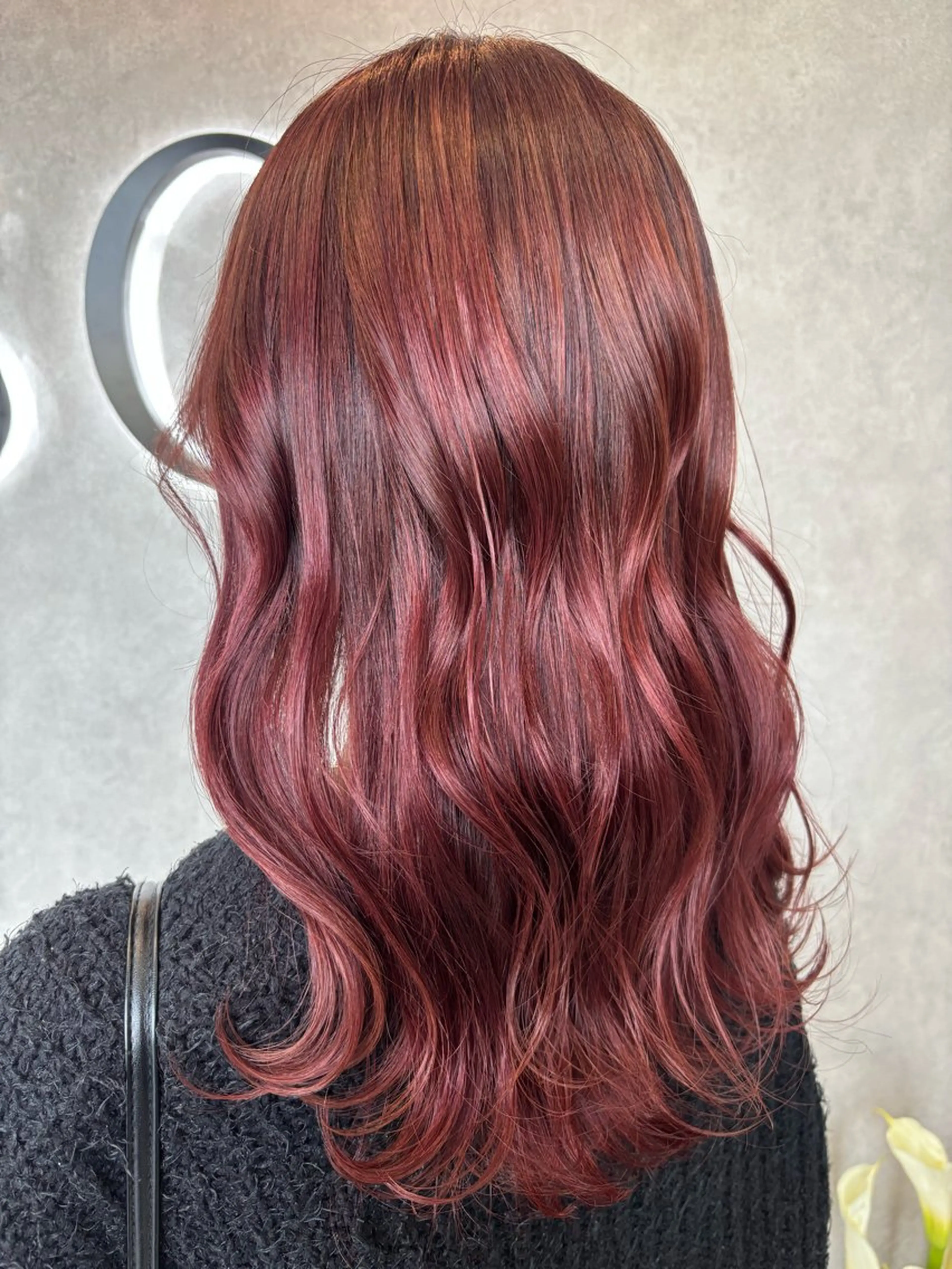 カラー ブラウンカラー ピンクカラー 村瀬 美来のヘアスタイル