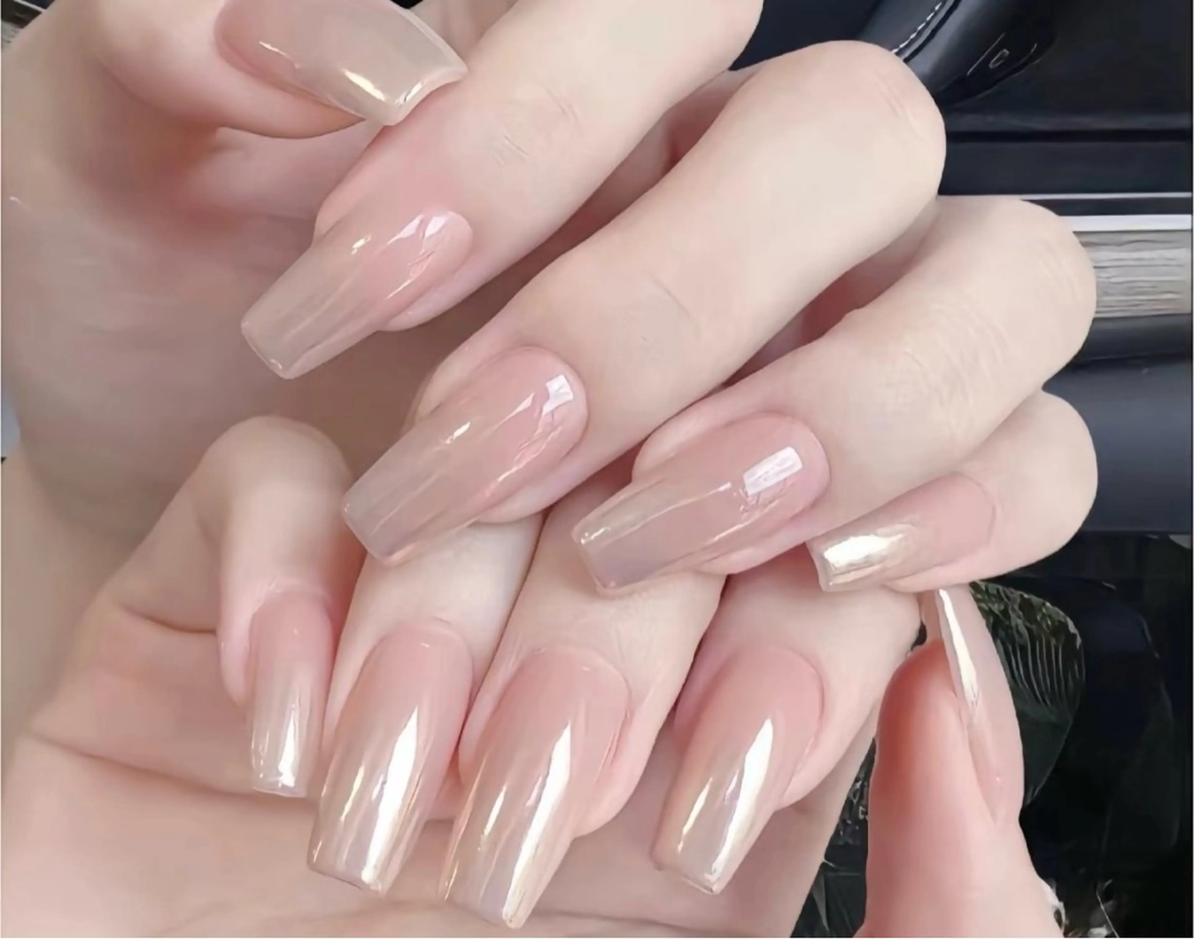 ネイル 長さ出し フットネイル フレンチネイル ジェルネイル ガーリー NYネイルサロン 千葉中央店のネイルデザイン
