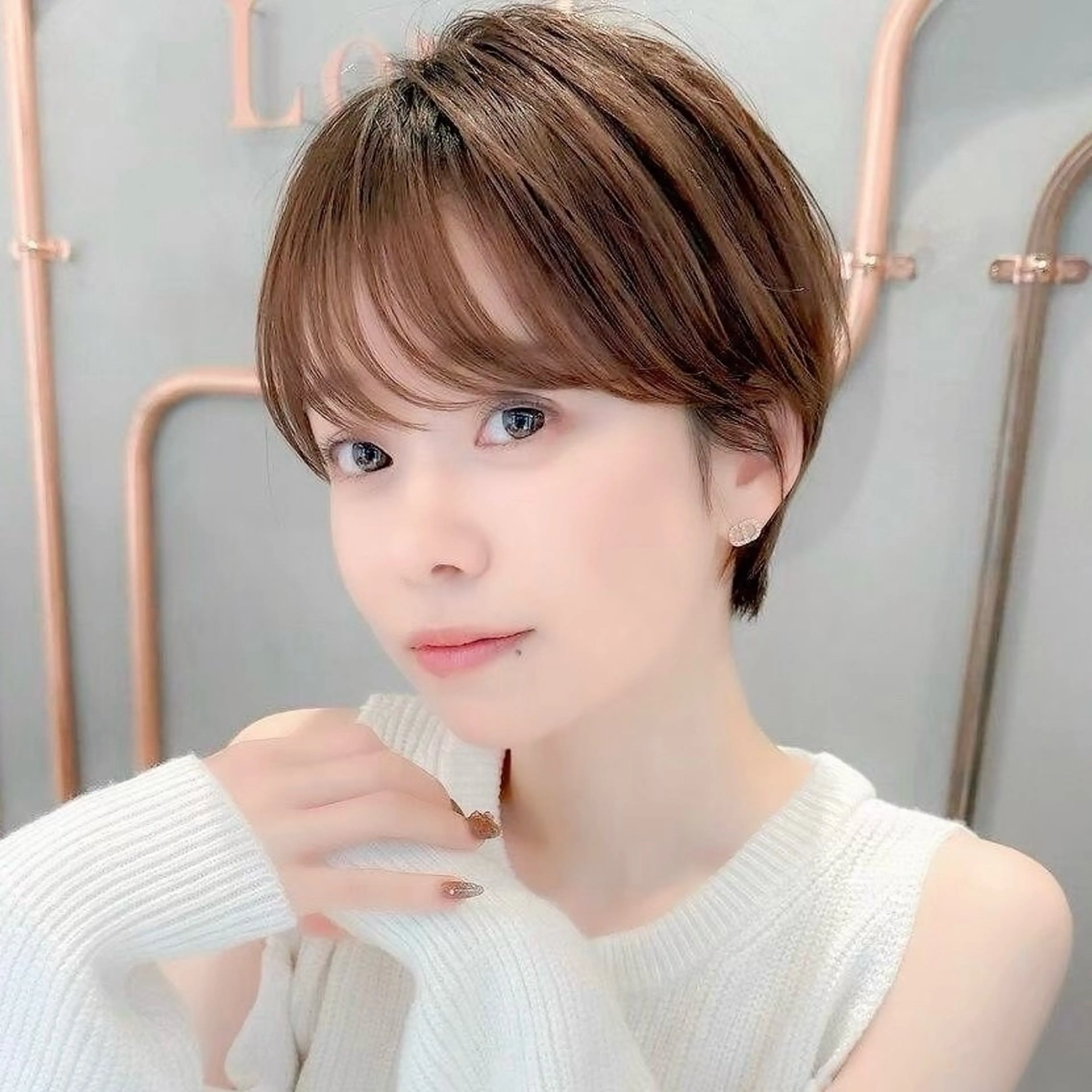 ショート ボブ/レイヤー/ 縮毛矯正/ 渡邊莉玖のヘアスタイル